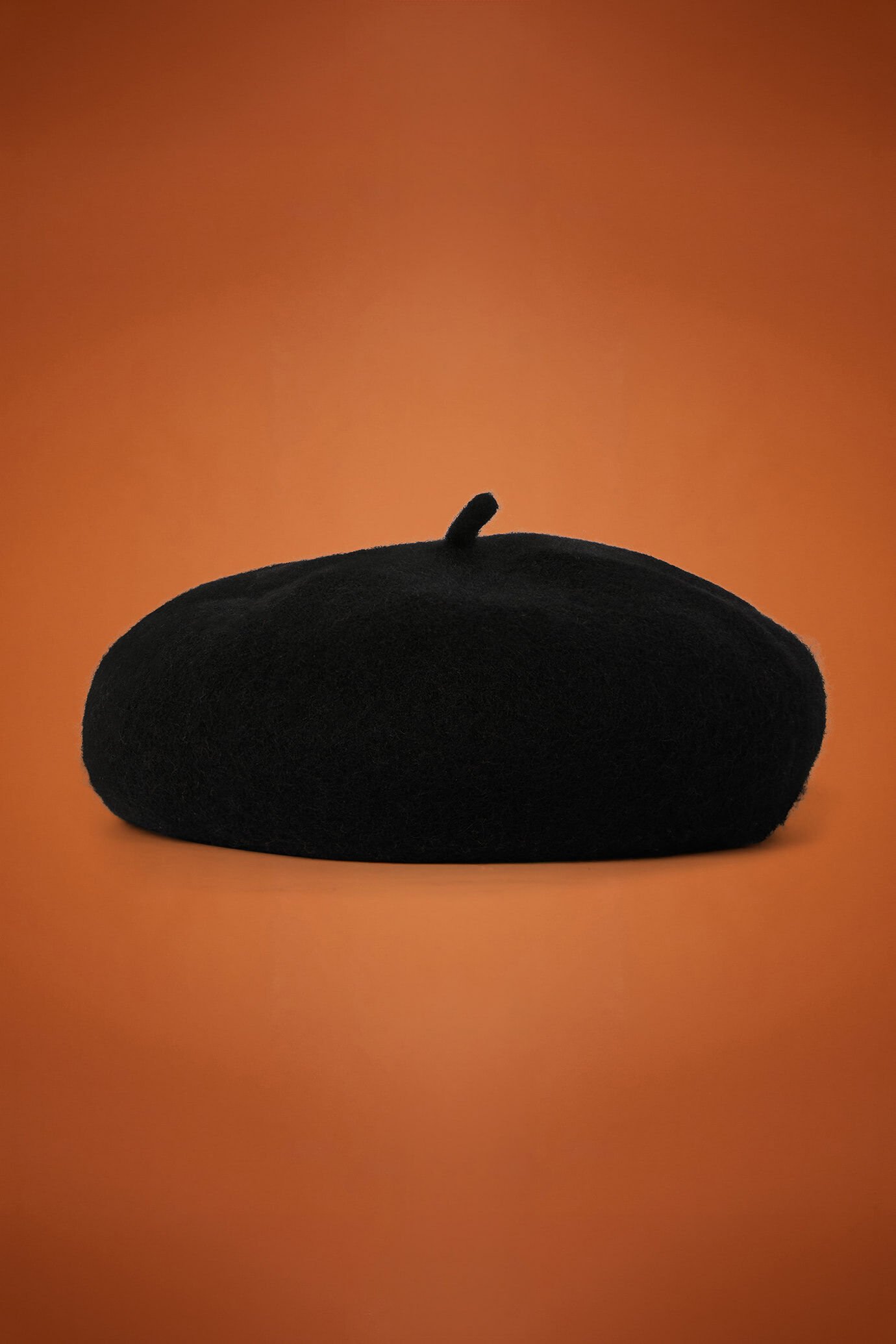 Béret pour femme en polylaine de couleur unie