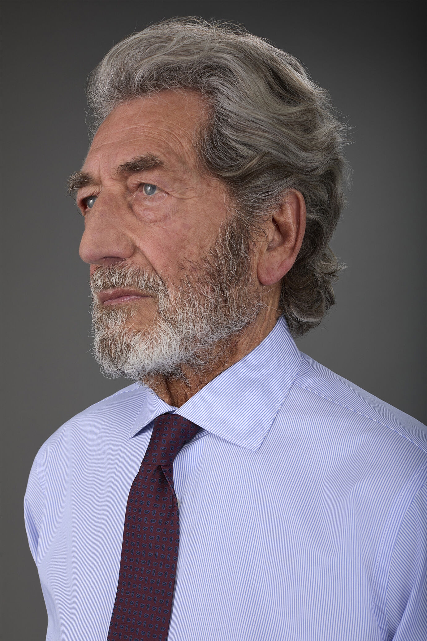 Gestreiftes Herrenhemd klassischer Kragen 100% Baumwolle image number 1