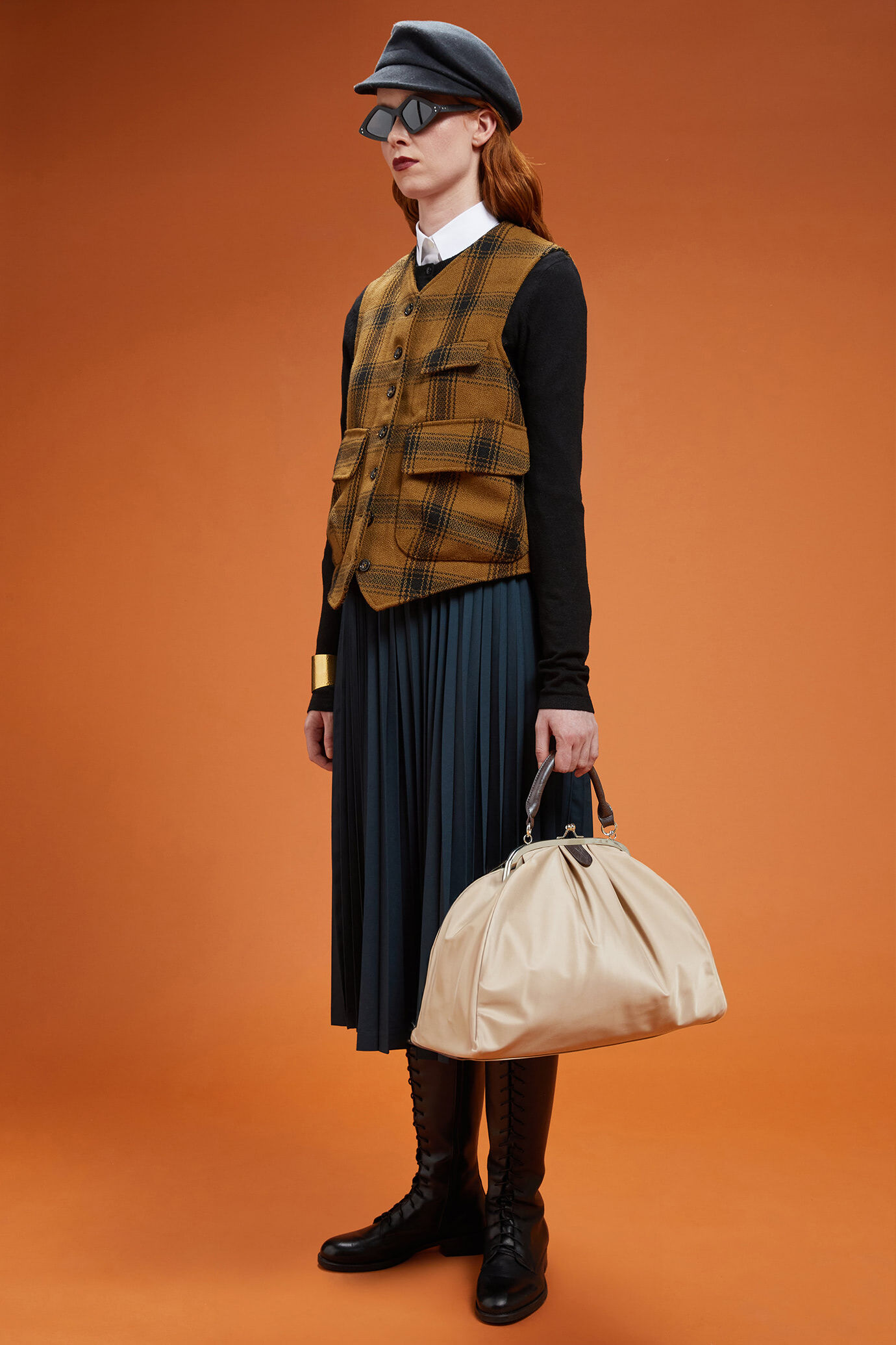 Borsa donna in tessuto tecnico con dettagli in ecopelle image number 4