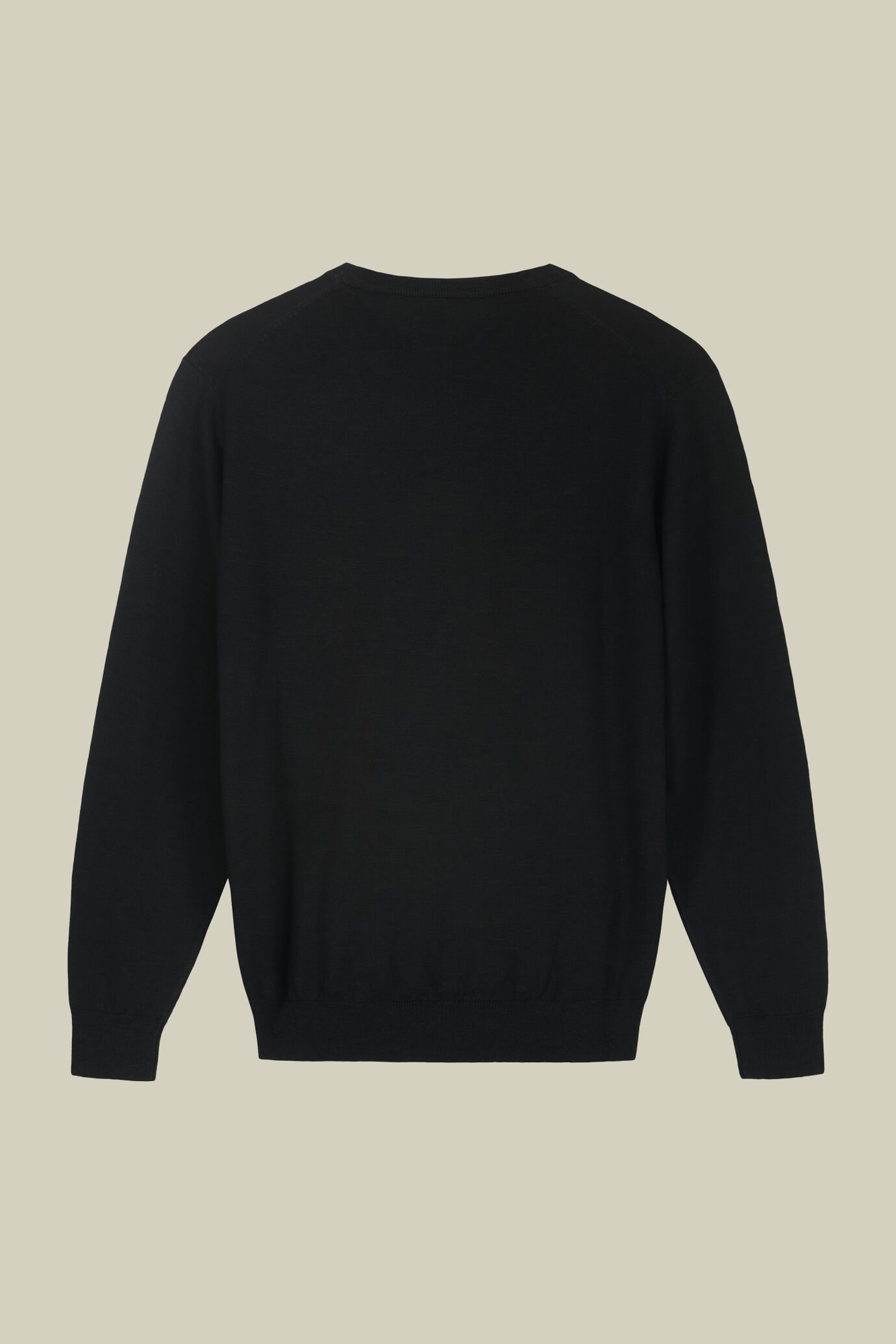 Herren-Rundhalspullover aus 100 % extrafeine Merinowolle in normaler Passform image number 5