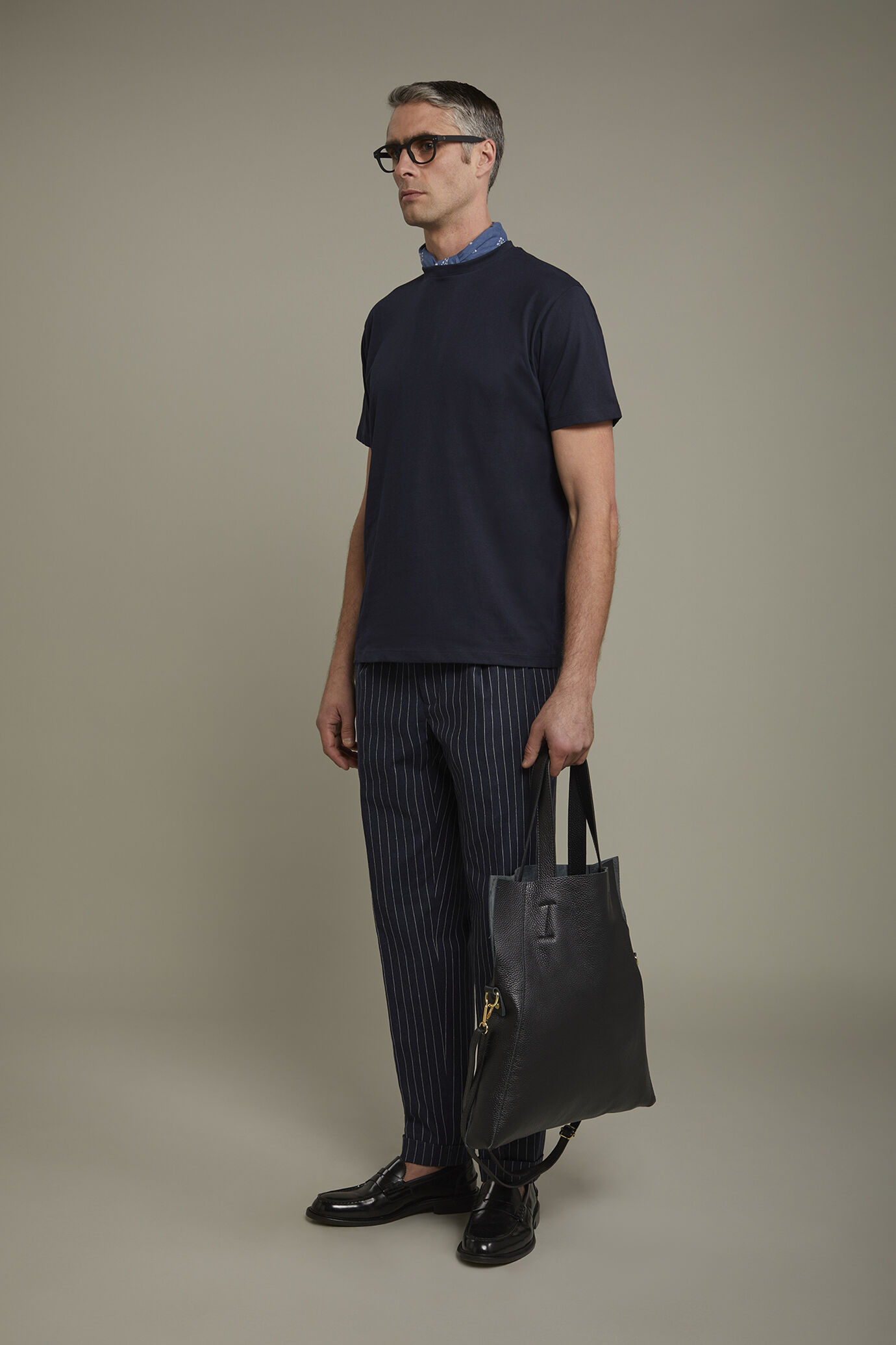 T-shirt uomo girocollo 100% cotone regular fit image number 1