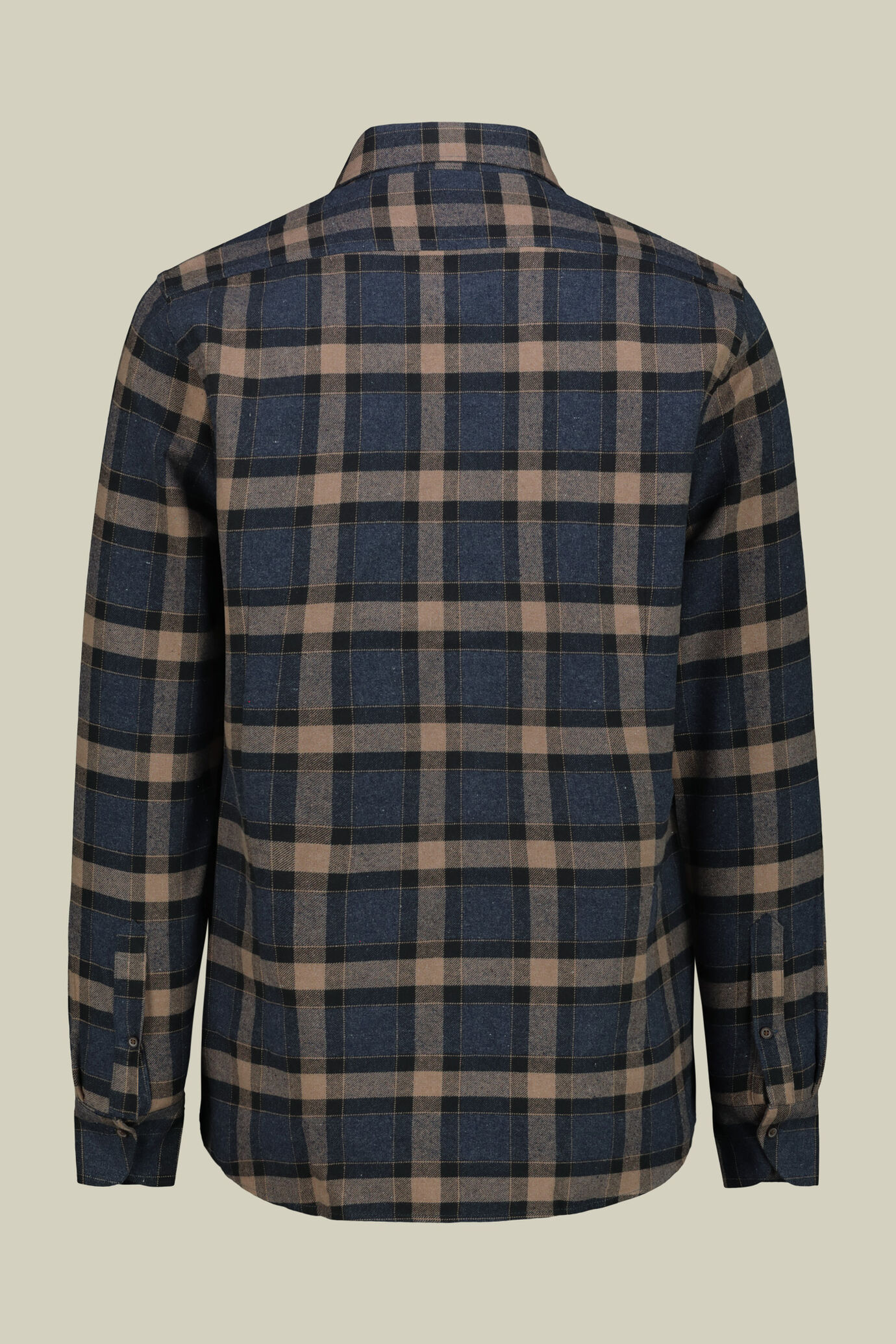 Camicia uomo casual tessuto in flanella a quadri comfort fit image number 5