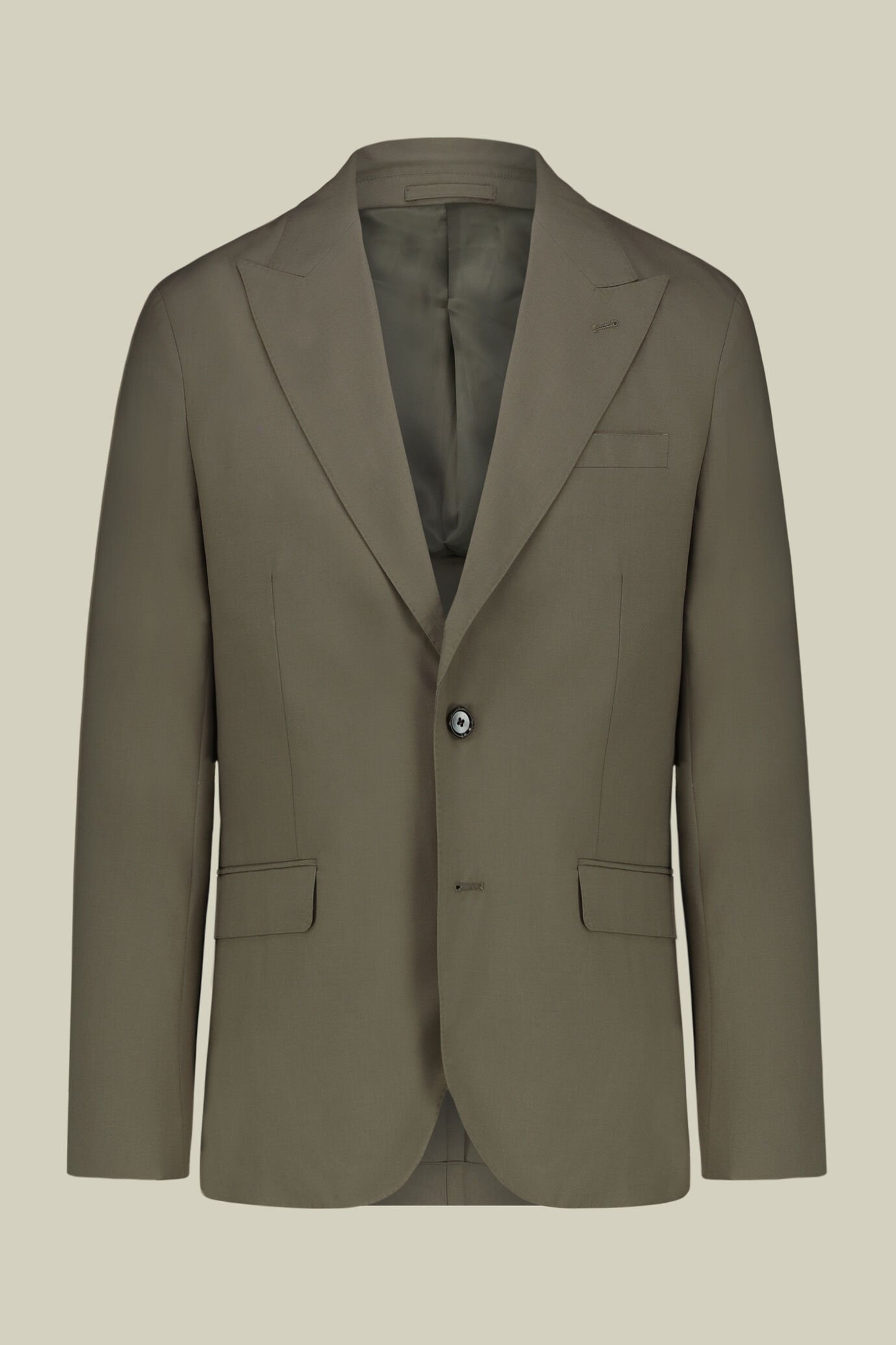 Costume pour homme à simple boutonnage avec pantalon à simple pli