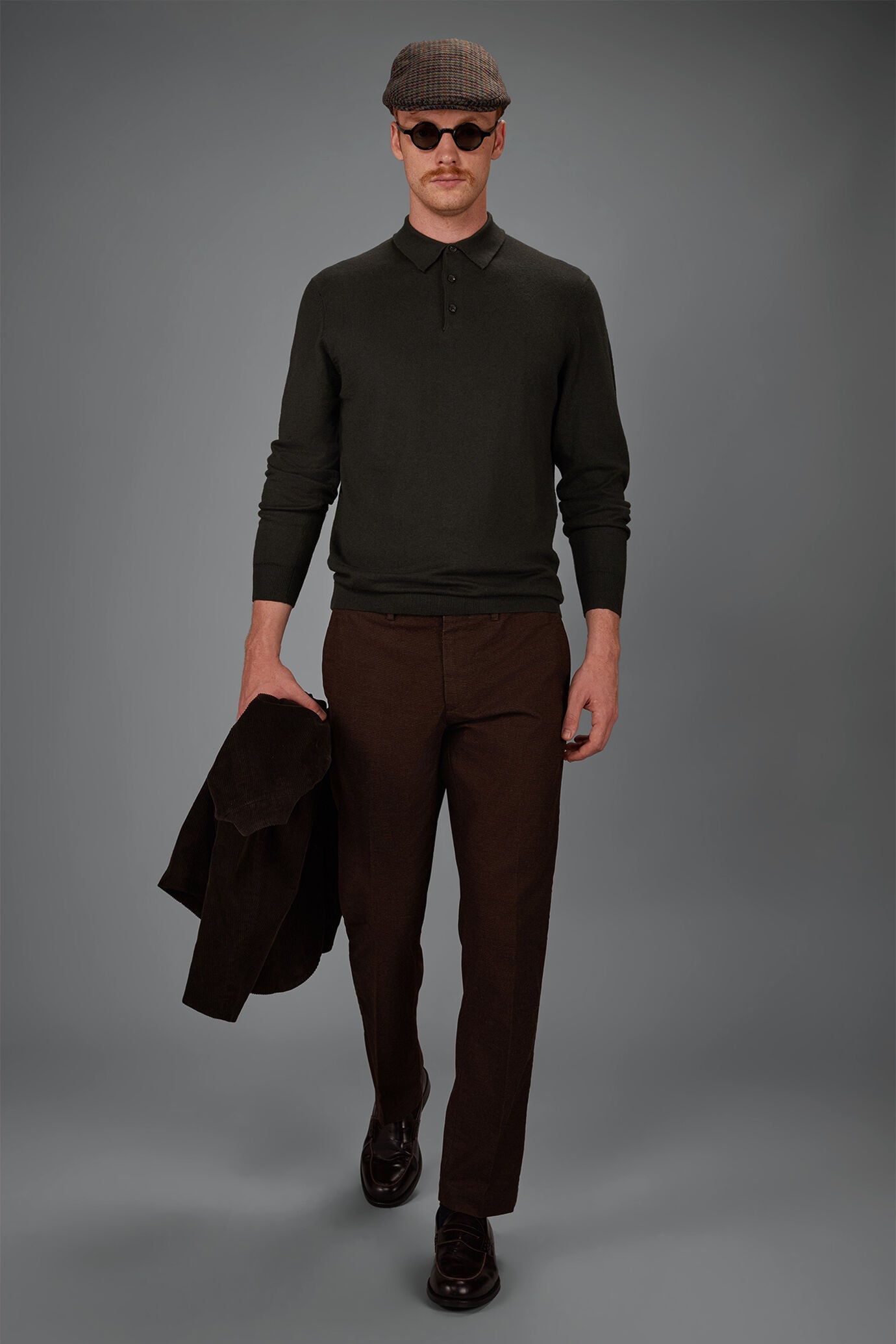 Klassische Herrenhose mit regul&auml;rer Passform image number 0