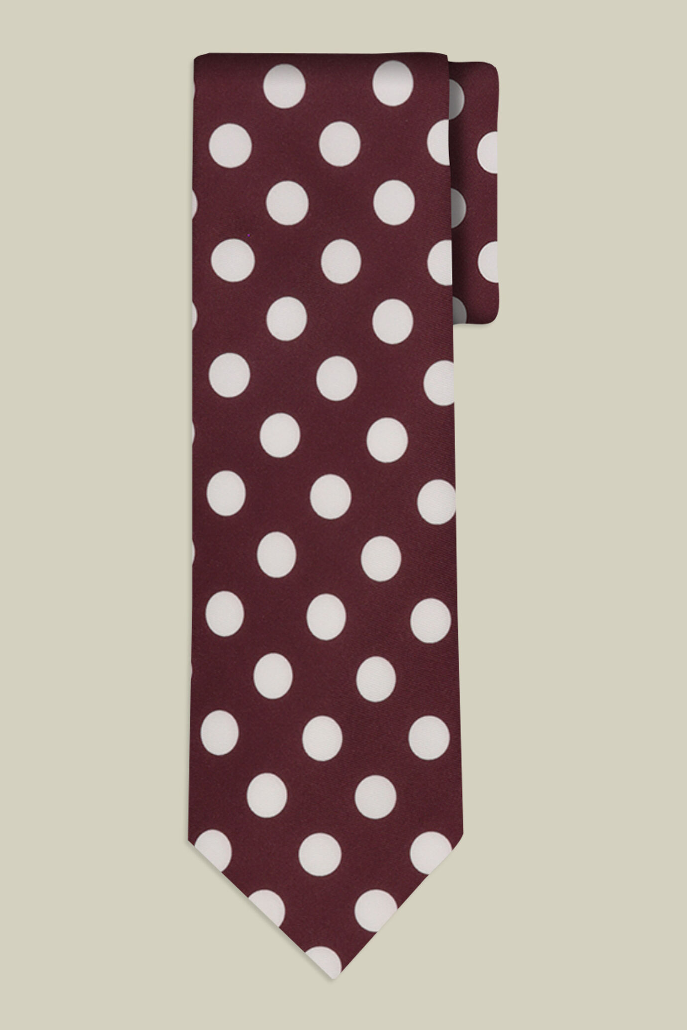 Men's macro polka dot tie