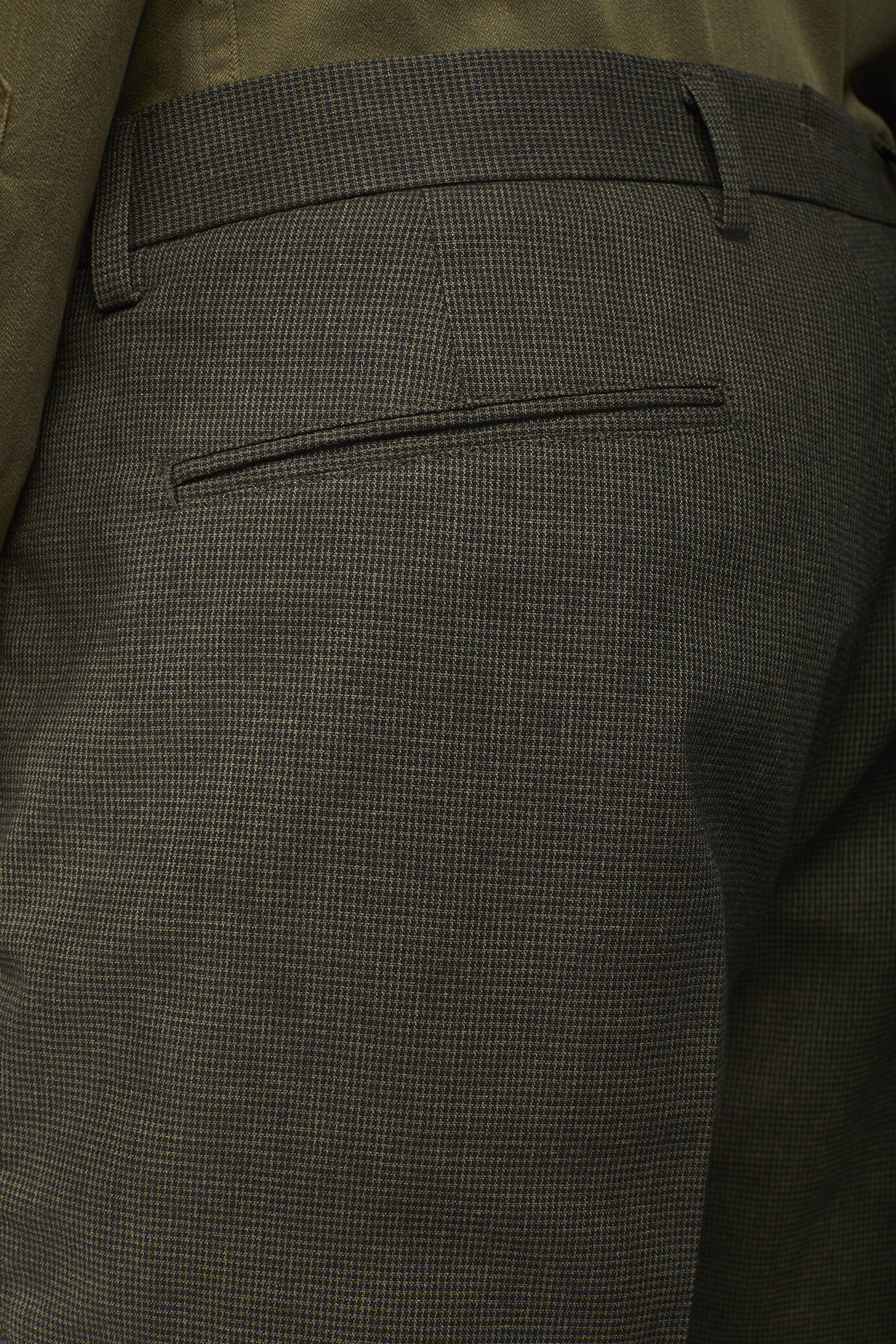 Pantalone uomo in tessuto micro pied de poule image number 3