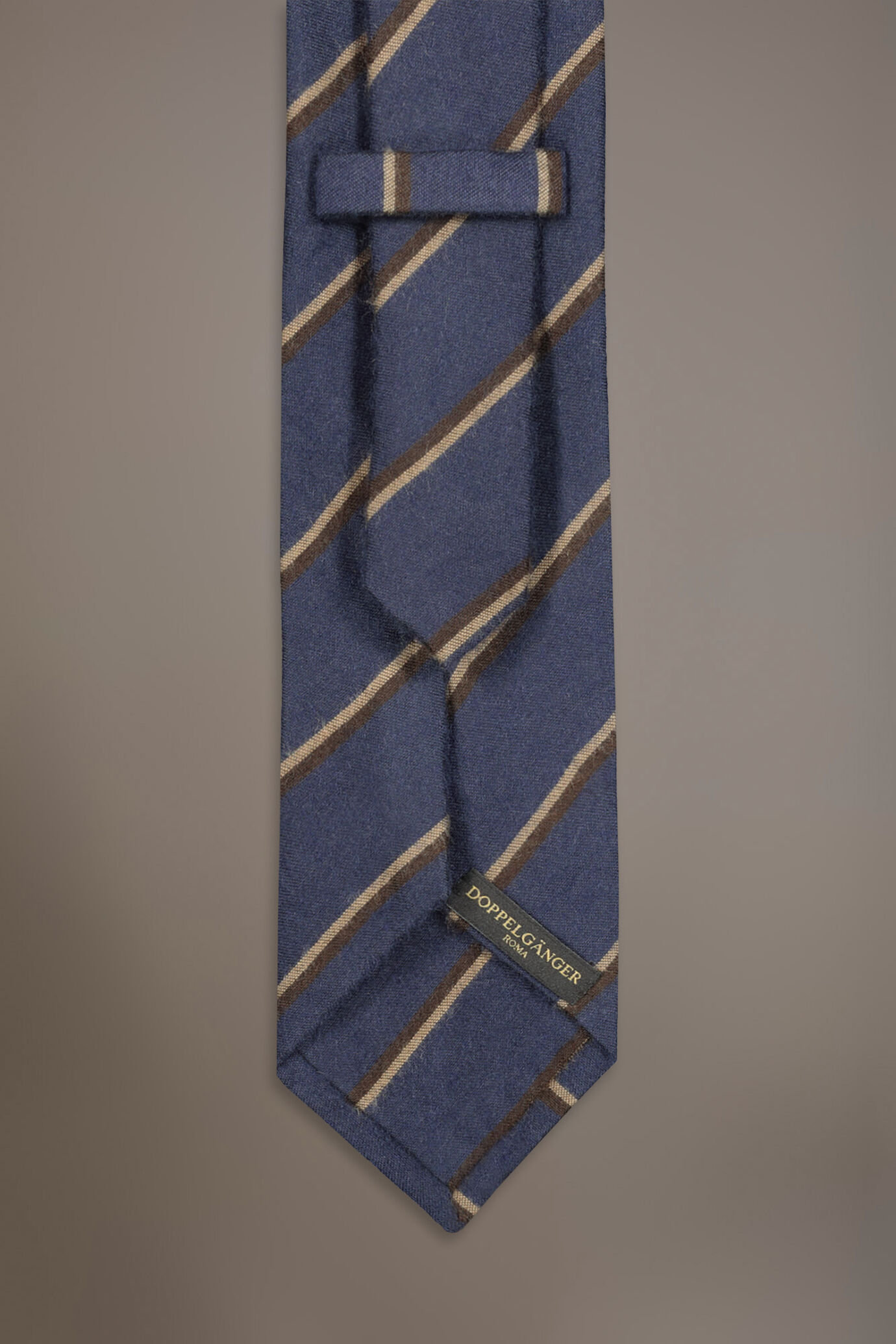Regimental Brushed effect wool blend tie image number 1