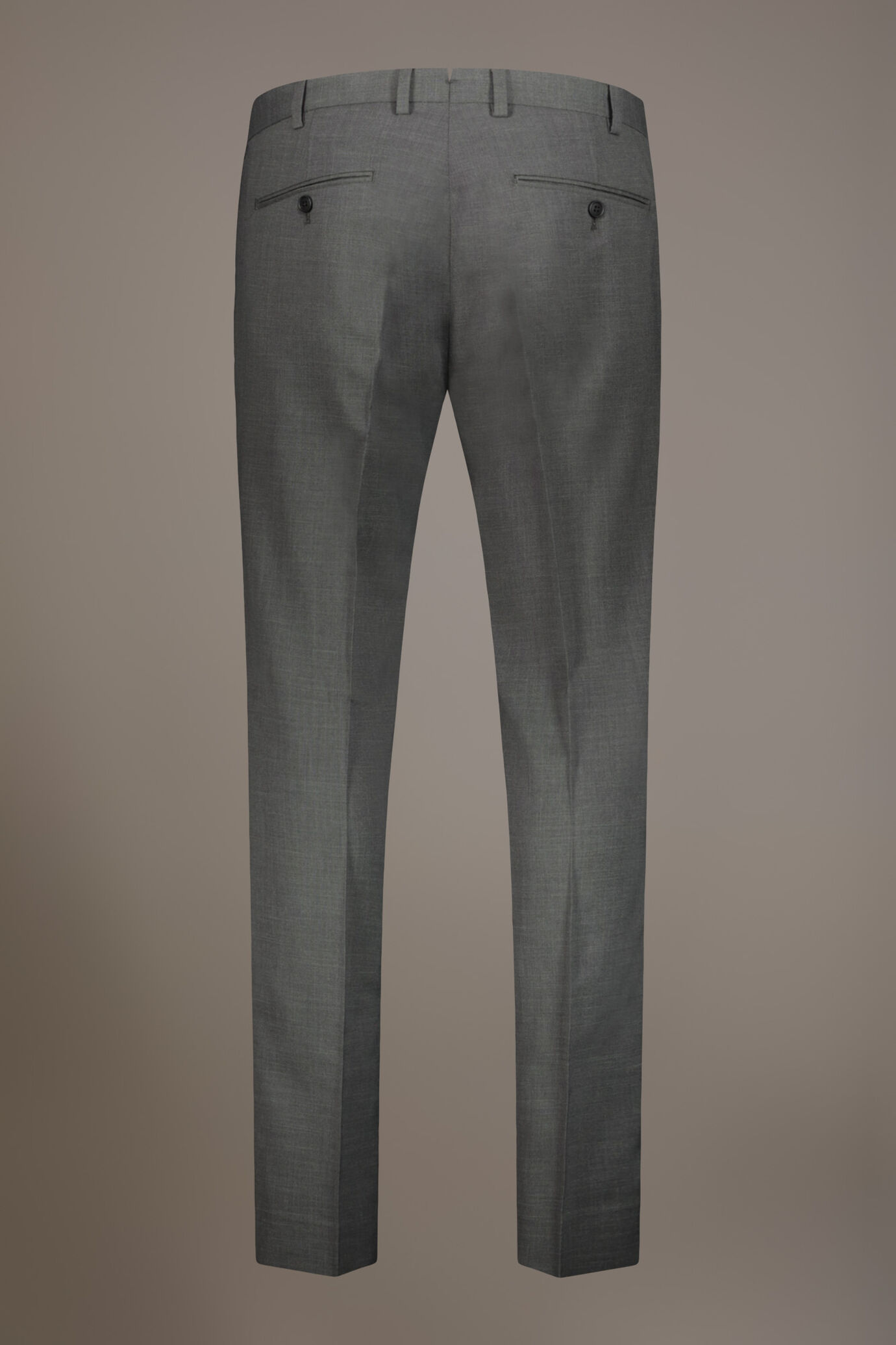 Regular fit single-breasted suit in grisaille fabric image number 7