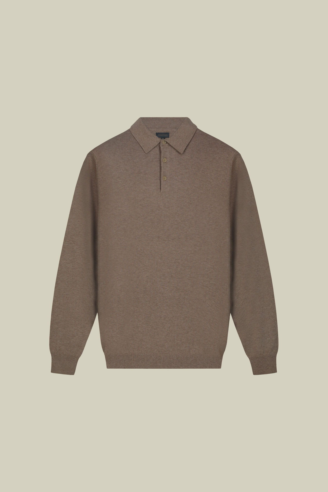 Polo uomo in maglia misto lana e cotone regular fit image number 4