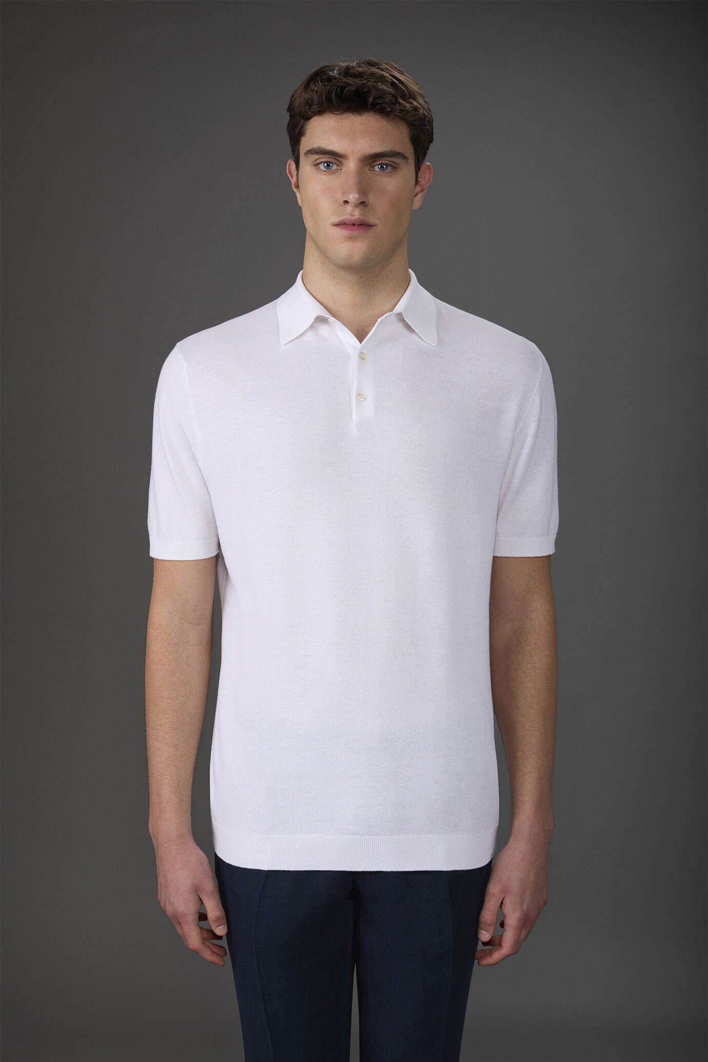 Polo uomo in maglia maniche corte