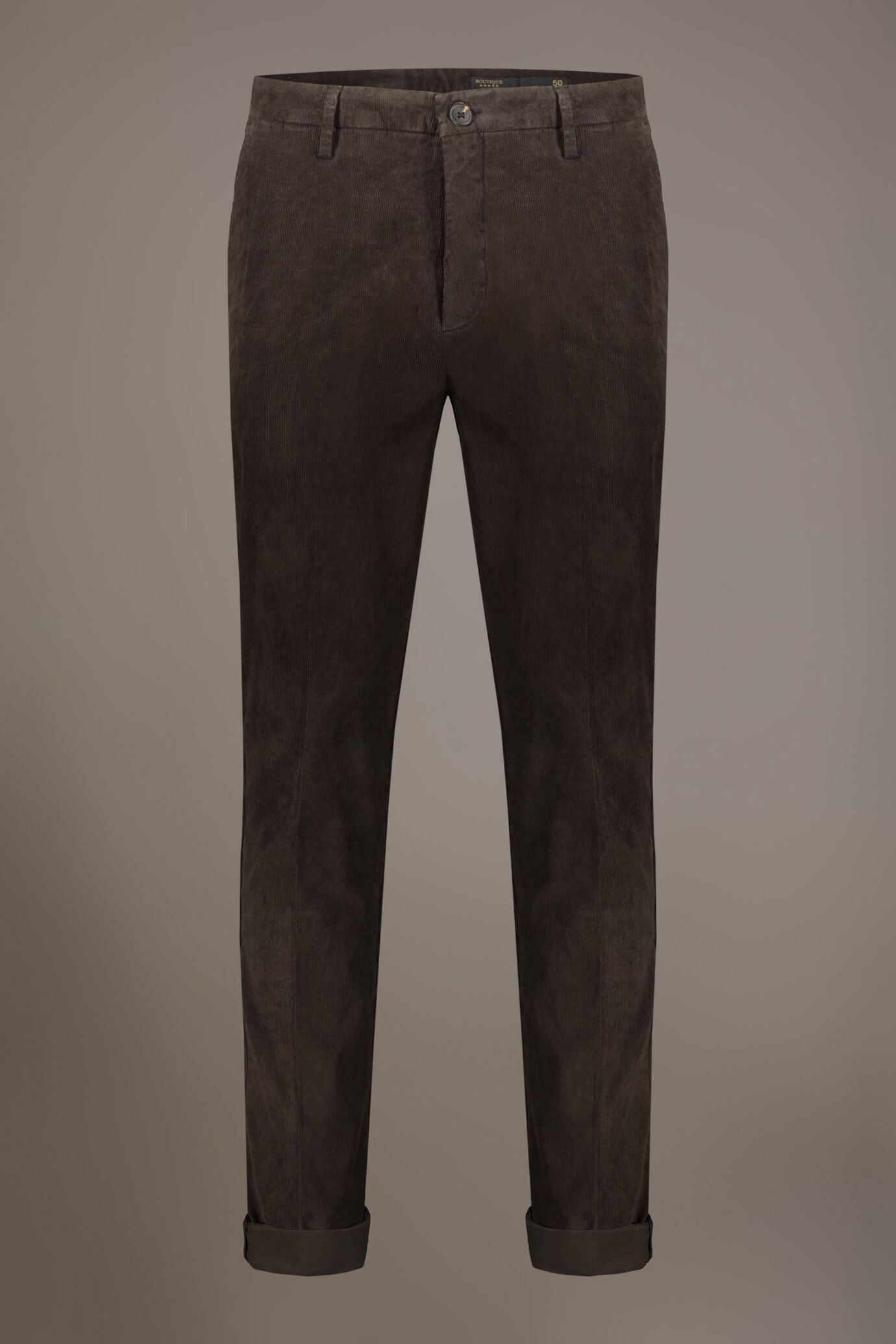 Pantalone chino regular fit tessuto velluto a coste image number 5