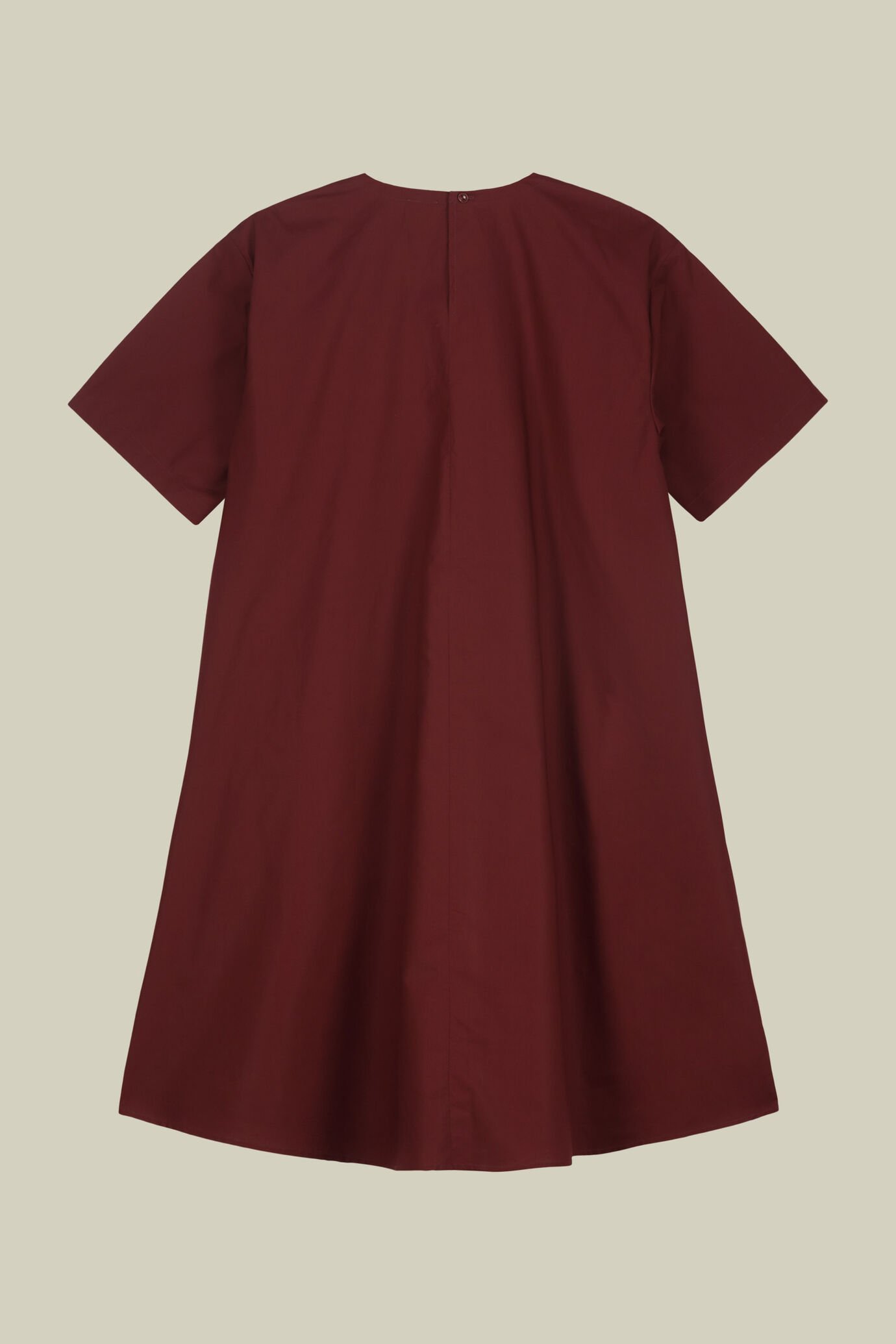 Robe courte évasée pour femme à manches courtes et poches latérales image number 5