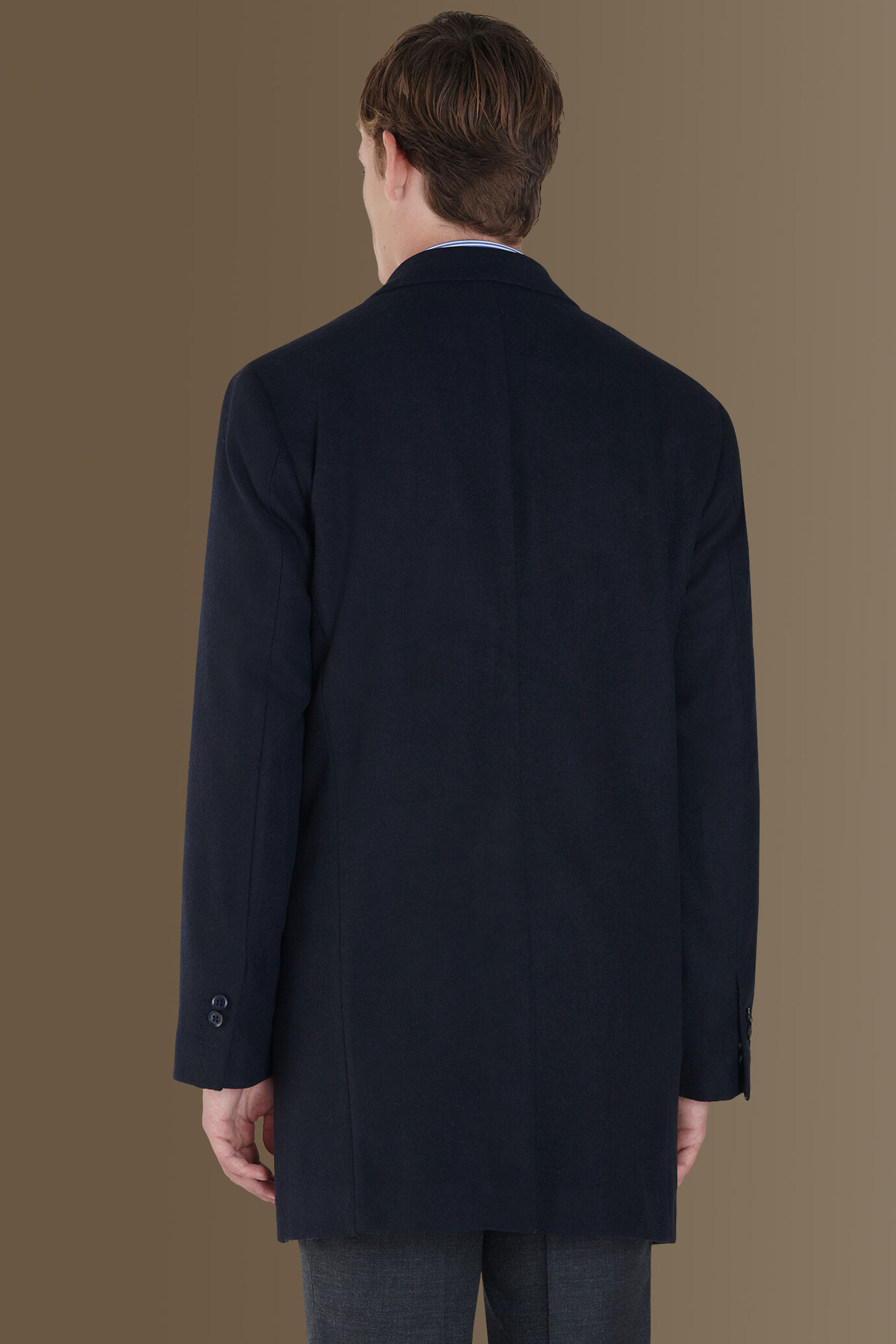 Cappotto classico misto lana tessuto tweed image number 2