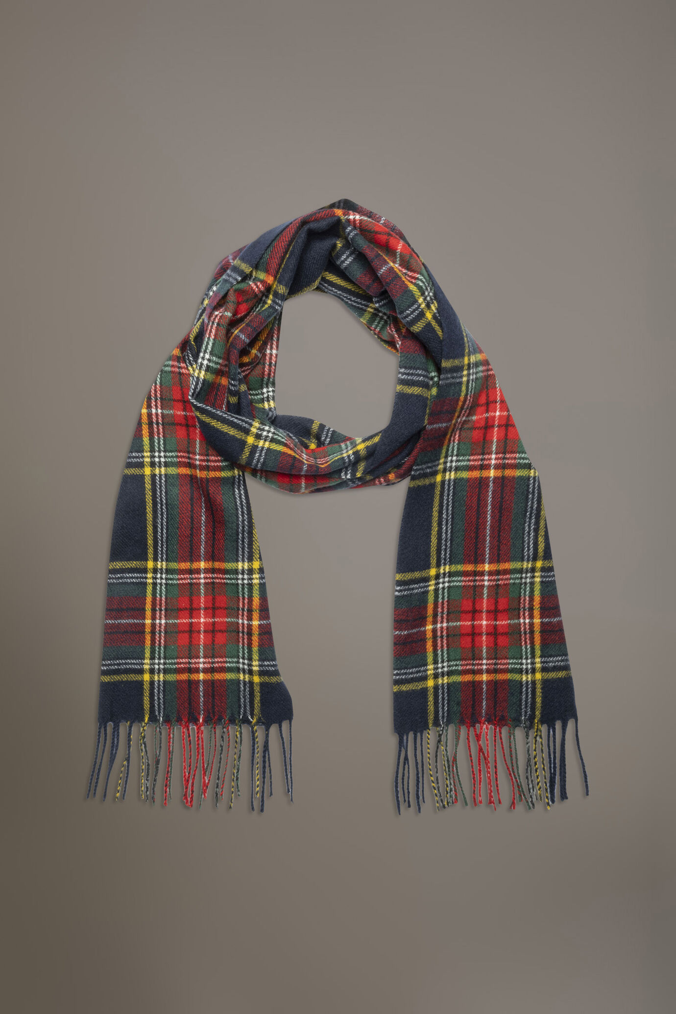 Tartan design shawl