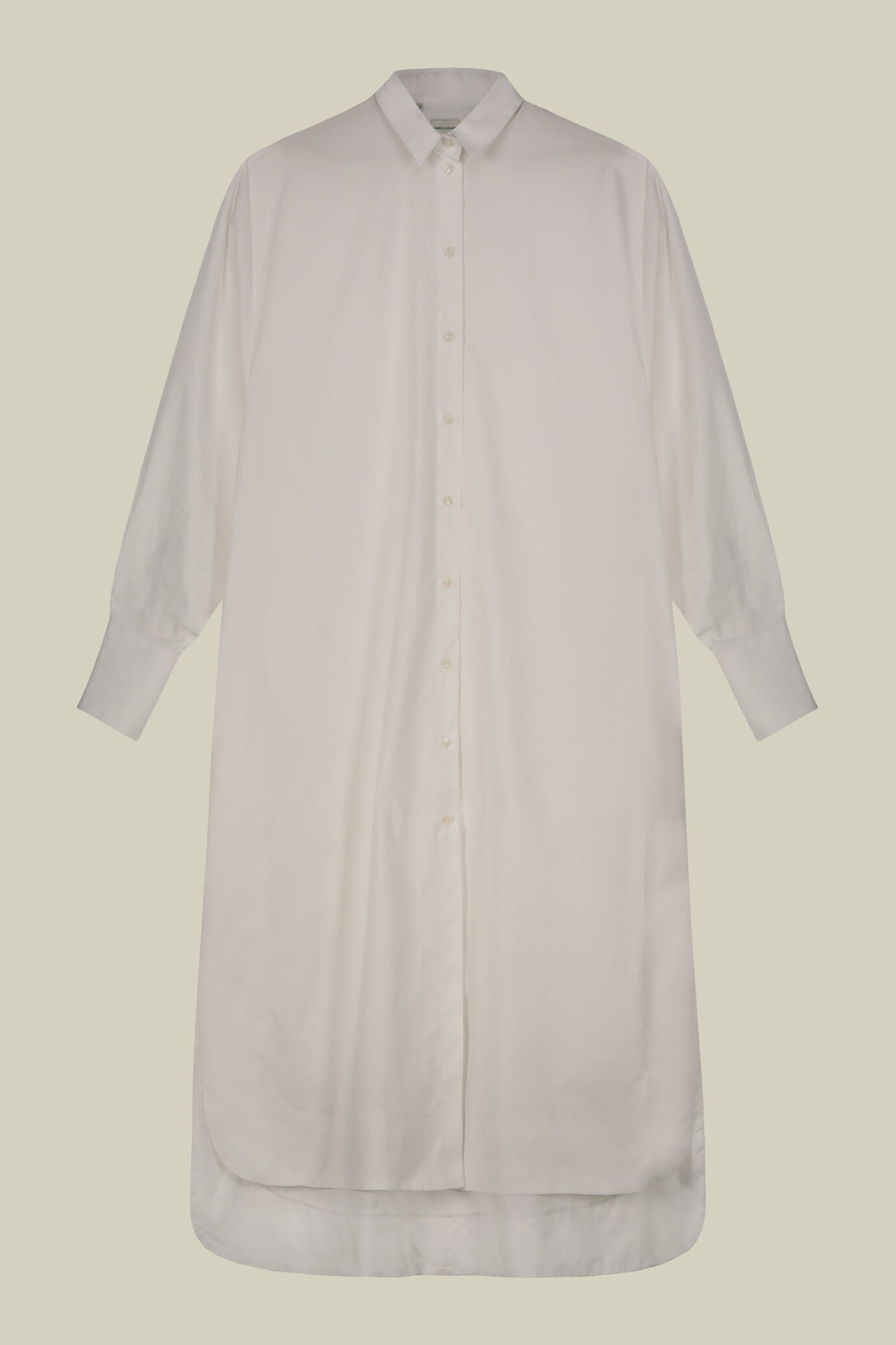 Shirt dress with side slits