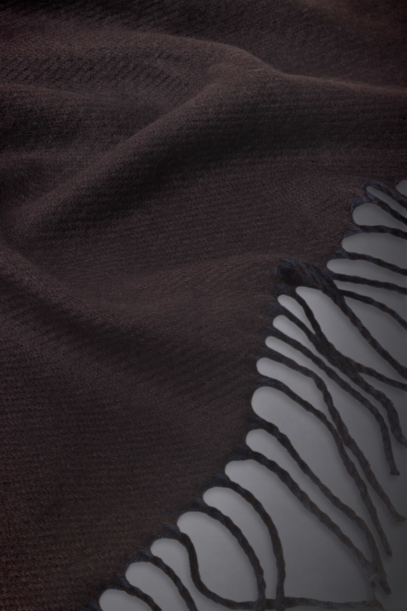 Men's solid-coloured double-face scarf image number 1