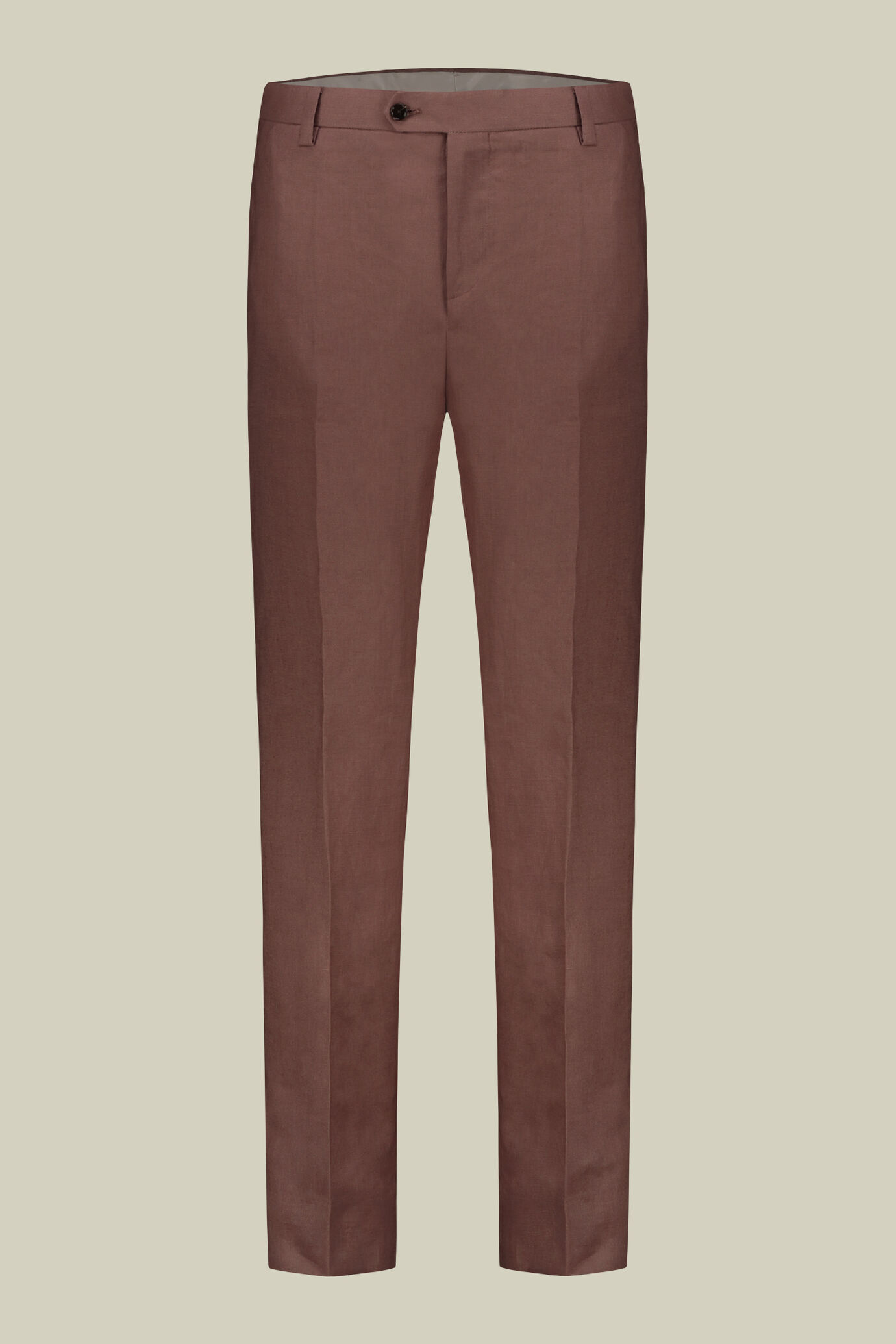 Abito uomo monopetto con pantalone senza pinces, in 100% lino con effetto lavato image number 6