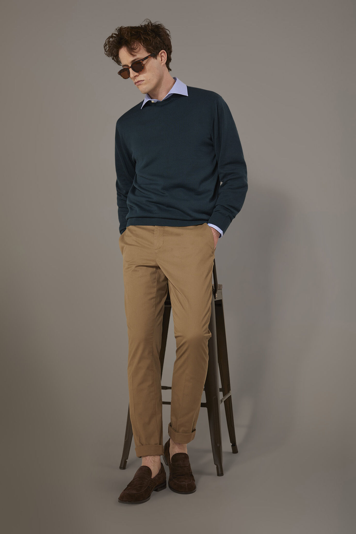 Pantalone chino classico uomo