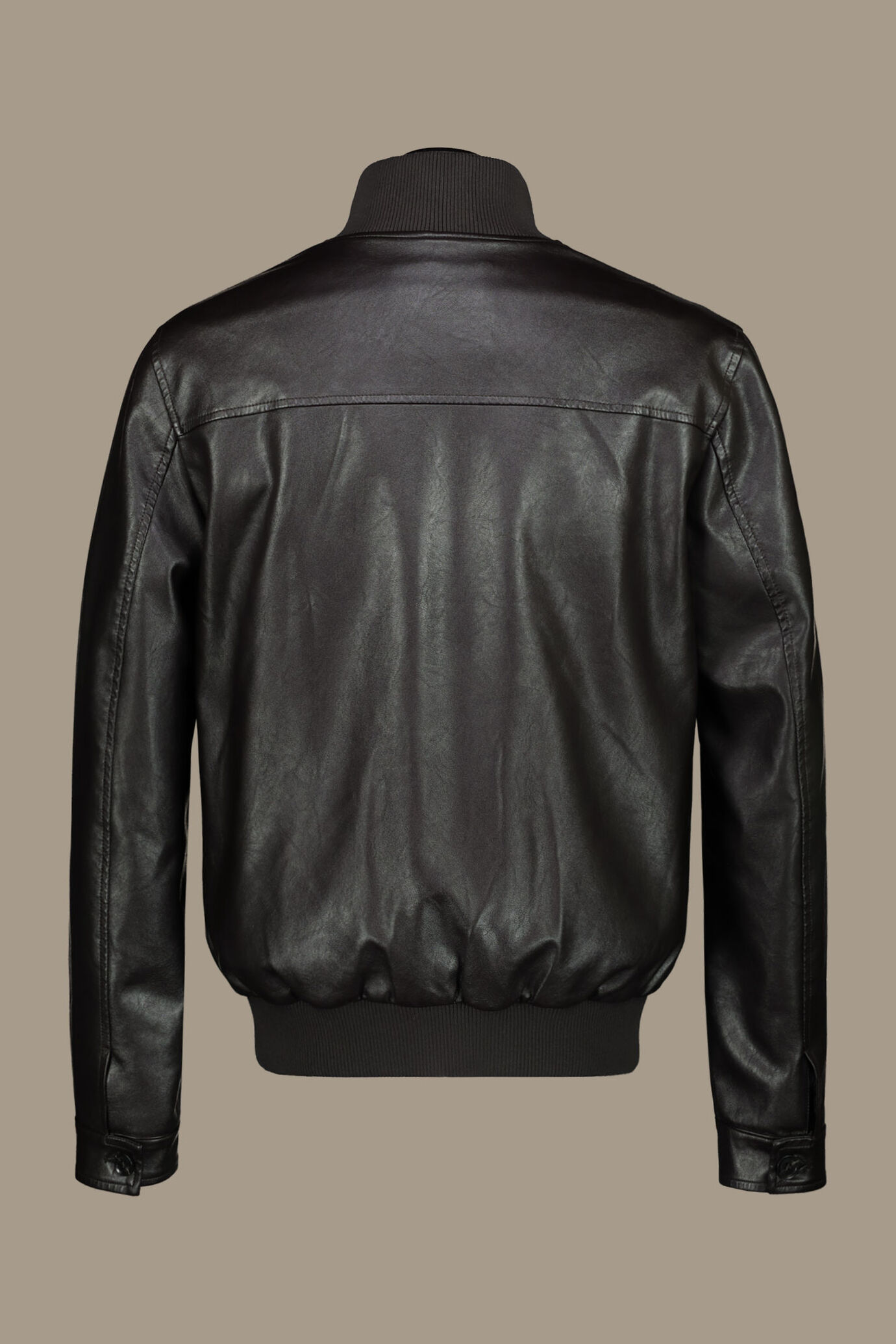 Eco-leather bomber jacket image number 1