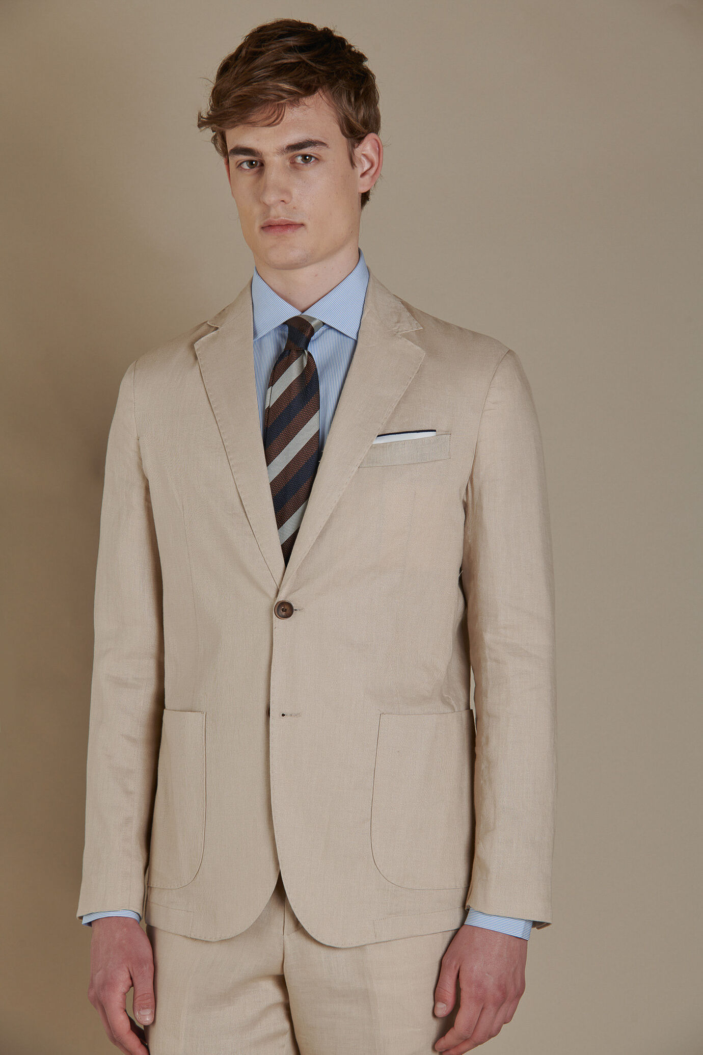 Giacca monopetto 100%lino made in italy
