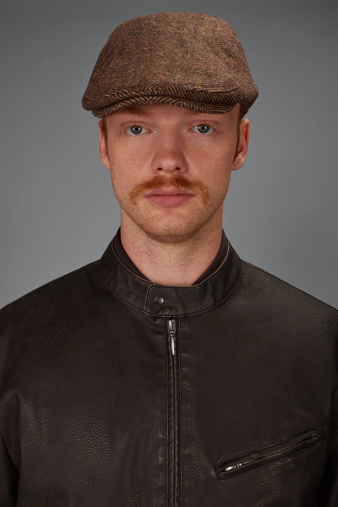 Herren-Bikerjacke aus Kunstleder Ungef&uuml;ttert Regular Fit image number 2
