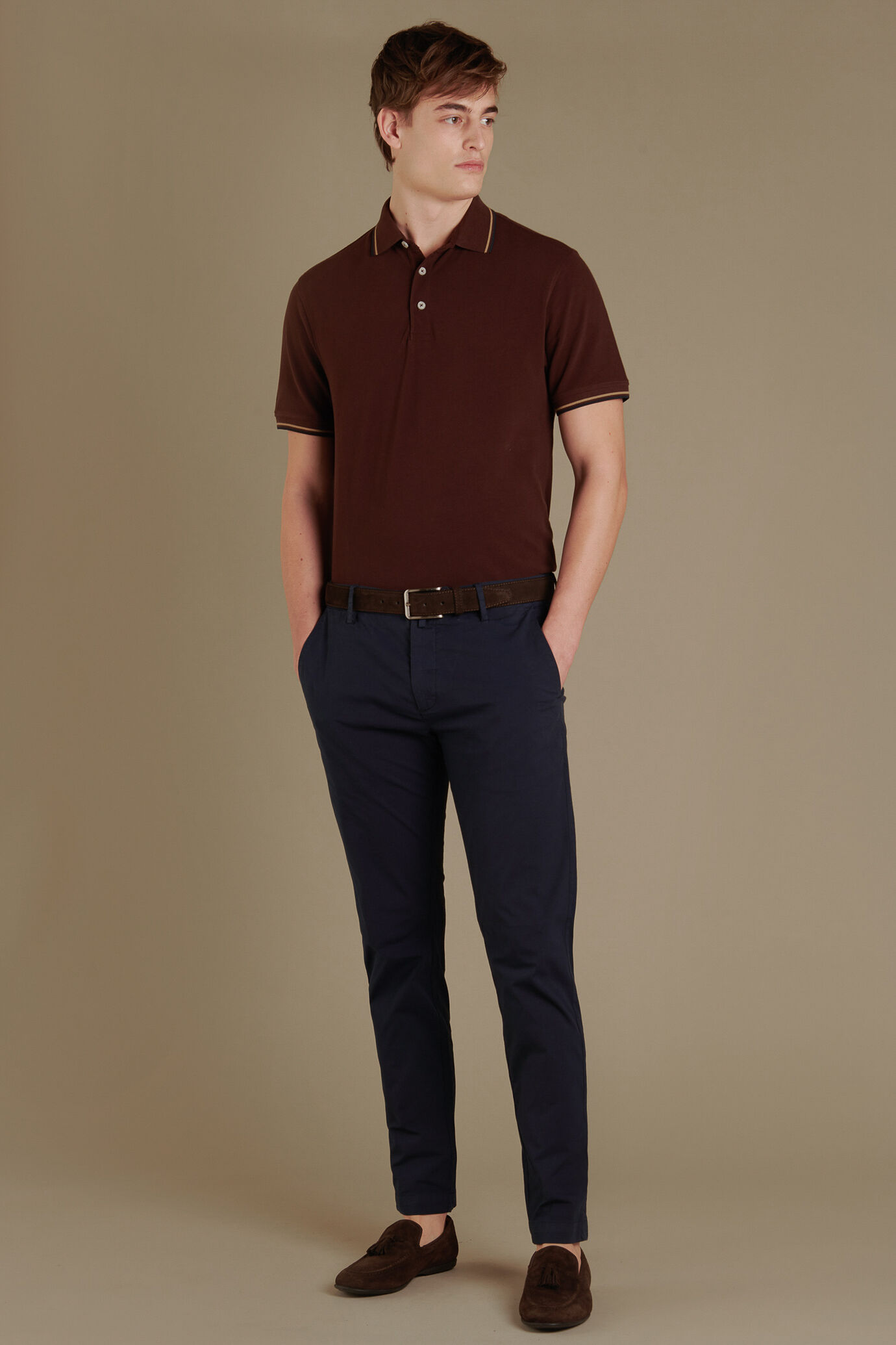 Pantalone chino in puro cotone image number 0