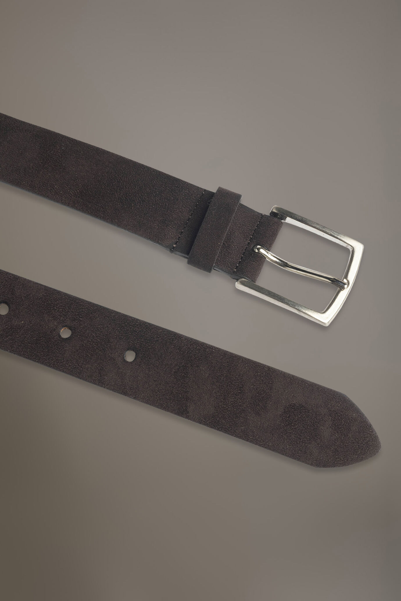Belt coated with suede leather made in Italy image number 1