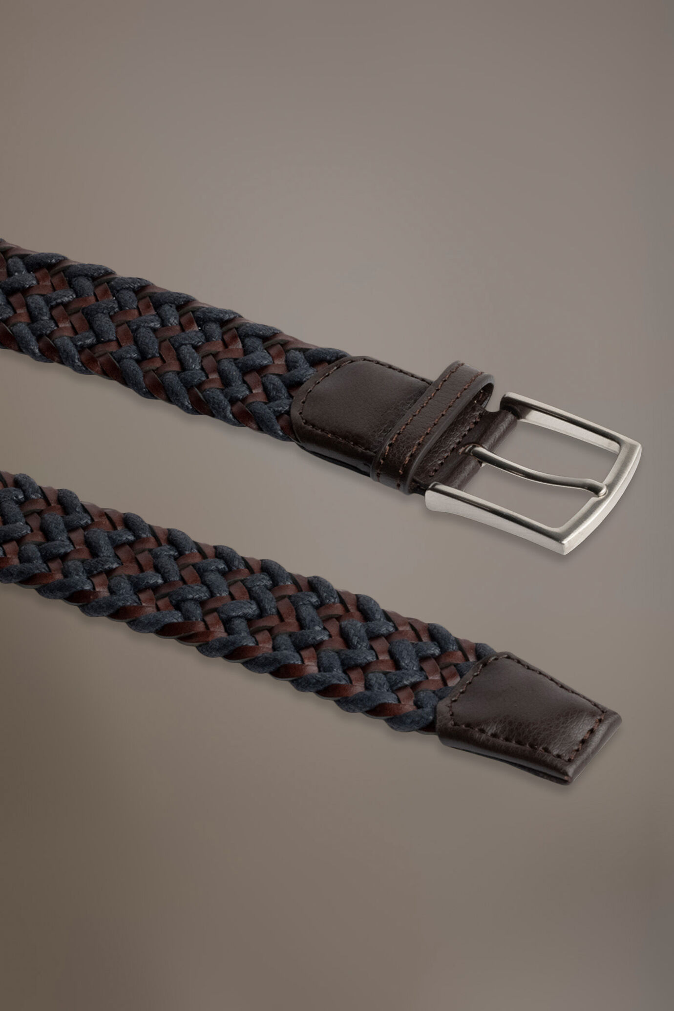 Braid beld cotton and leather image number 1