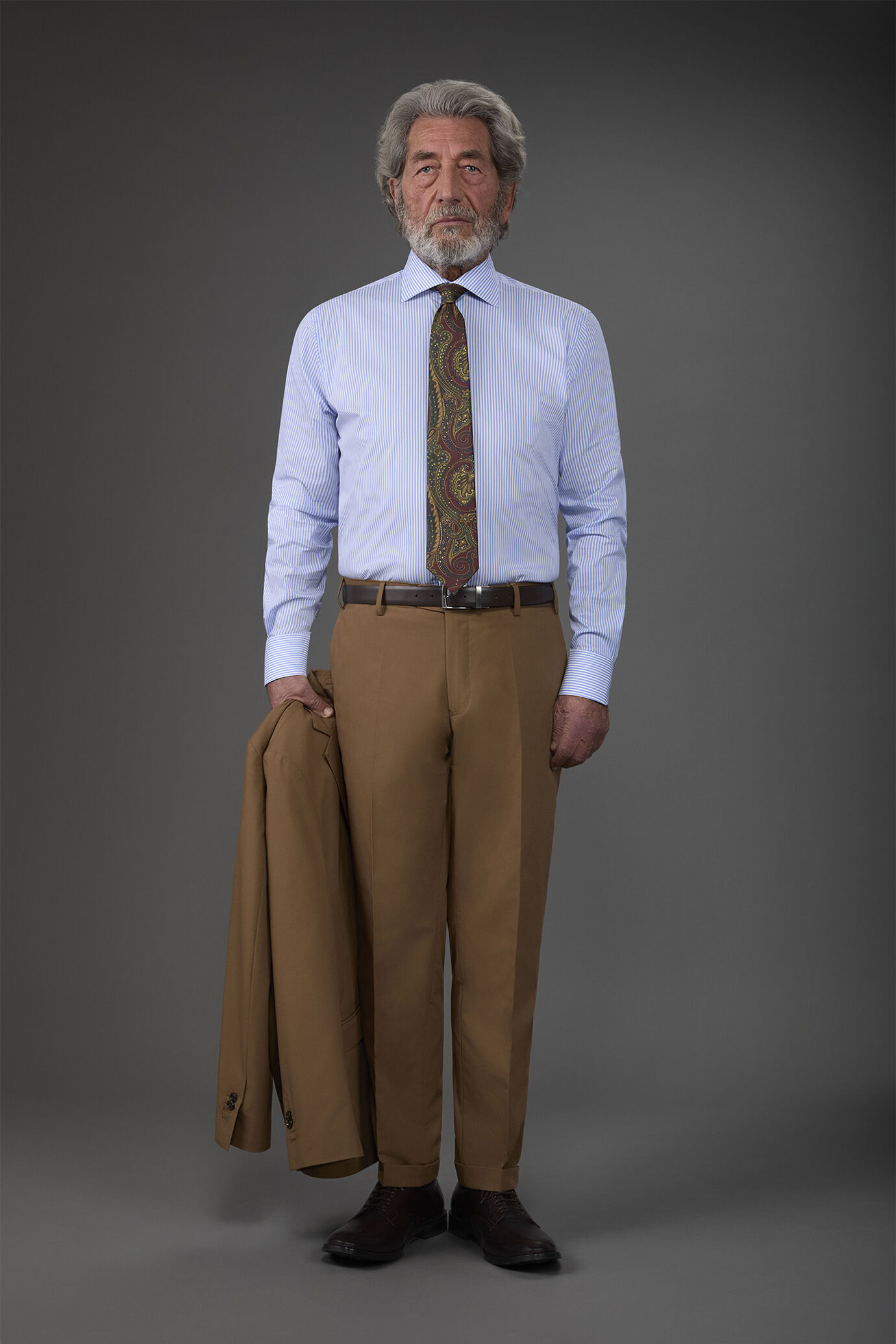 Camicia uomo tecnica rigata collo classico image number 2