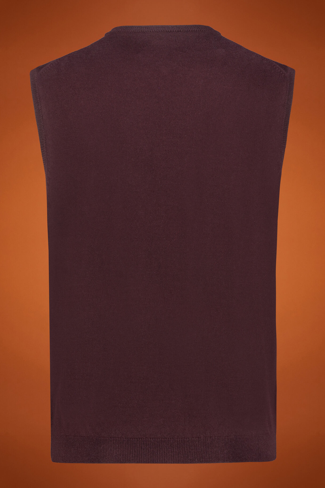 Gilet homme, col en V, 100% laine mérinos extrafine, coupe classique image number 1