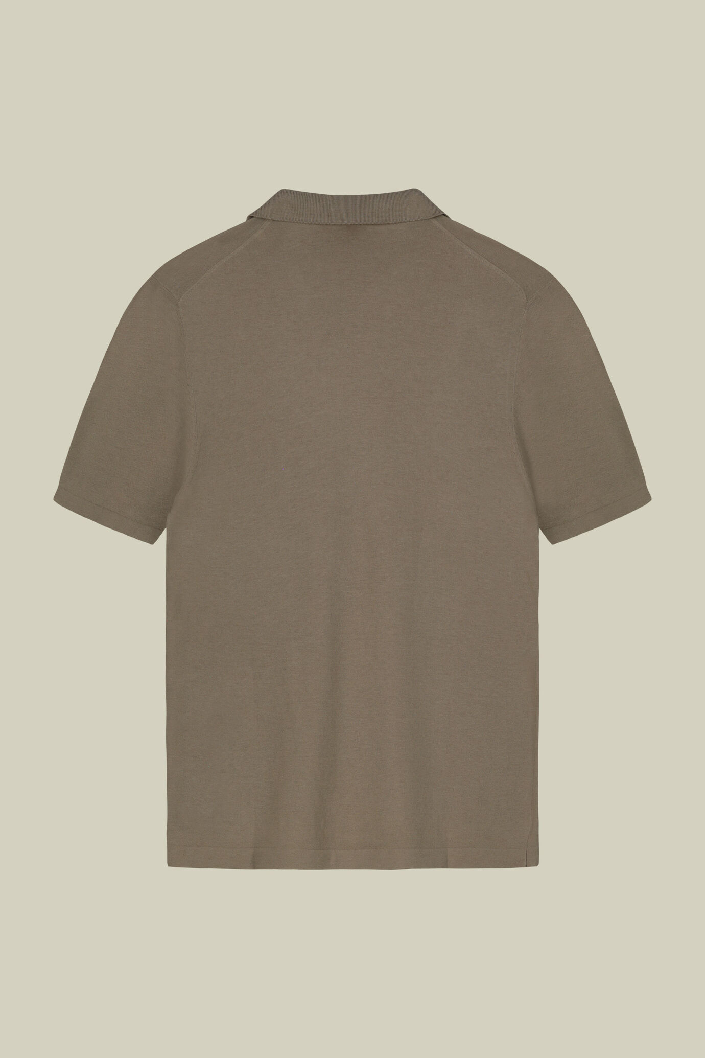Polo uomo in maglia maniche corte con collo derby e 100% cotone crepe image number 5
