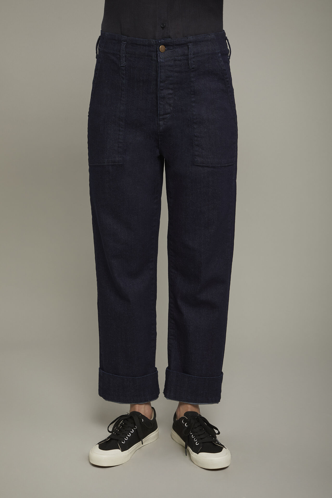 Jeans donna 100% cotone denim regular fit image number 2