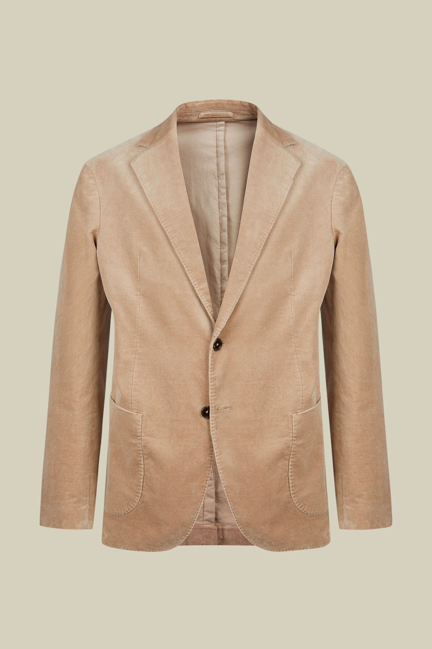 Giacca uomo monopetto in velluto regular fit