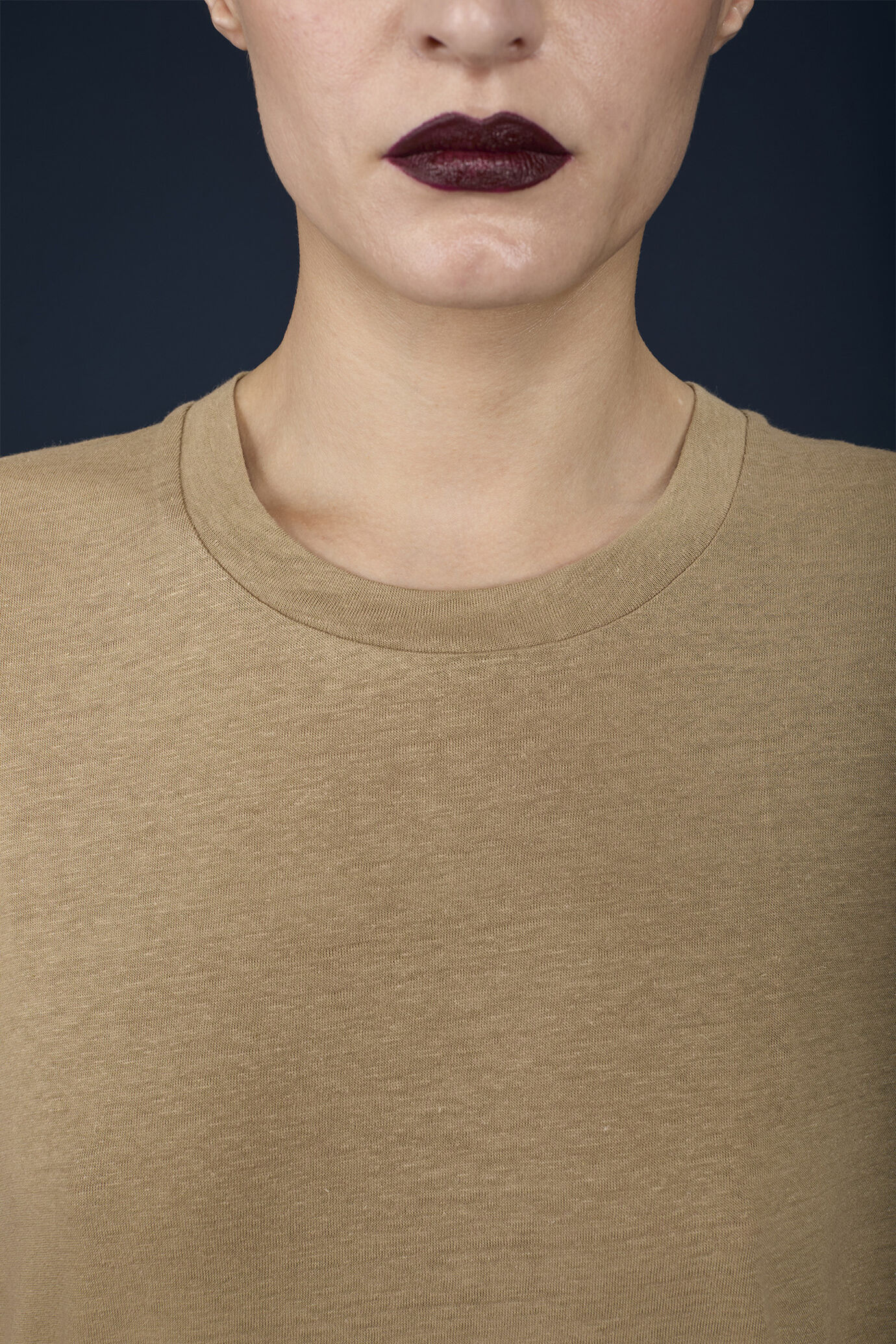 Women's half-sleeve crew-neck T-shirt image number 2