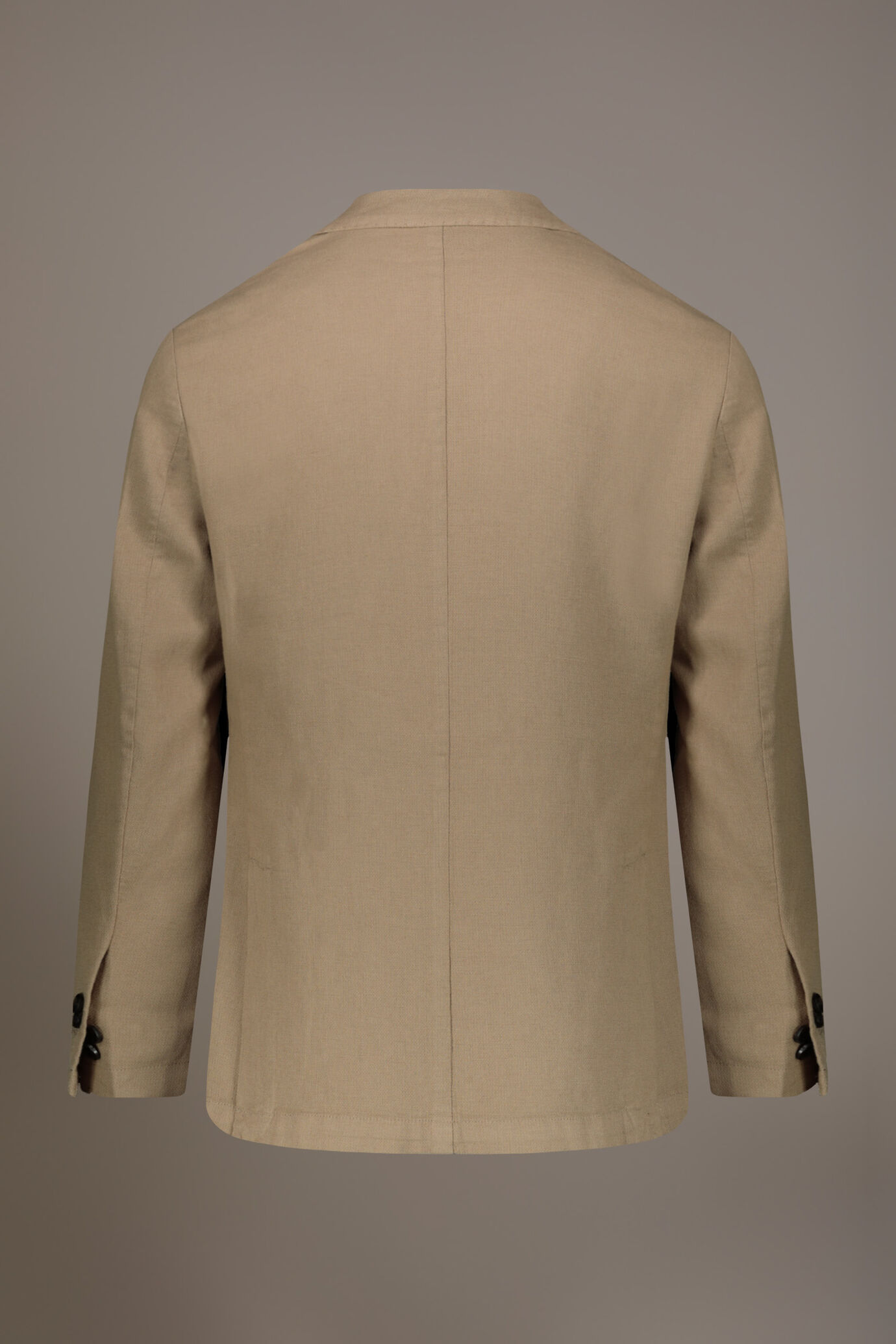 Giacca monopetto lino e cotone con tasca a toppa image number 5