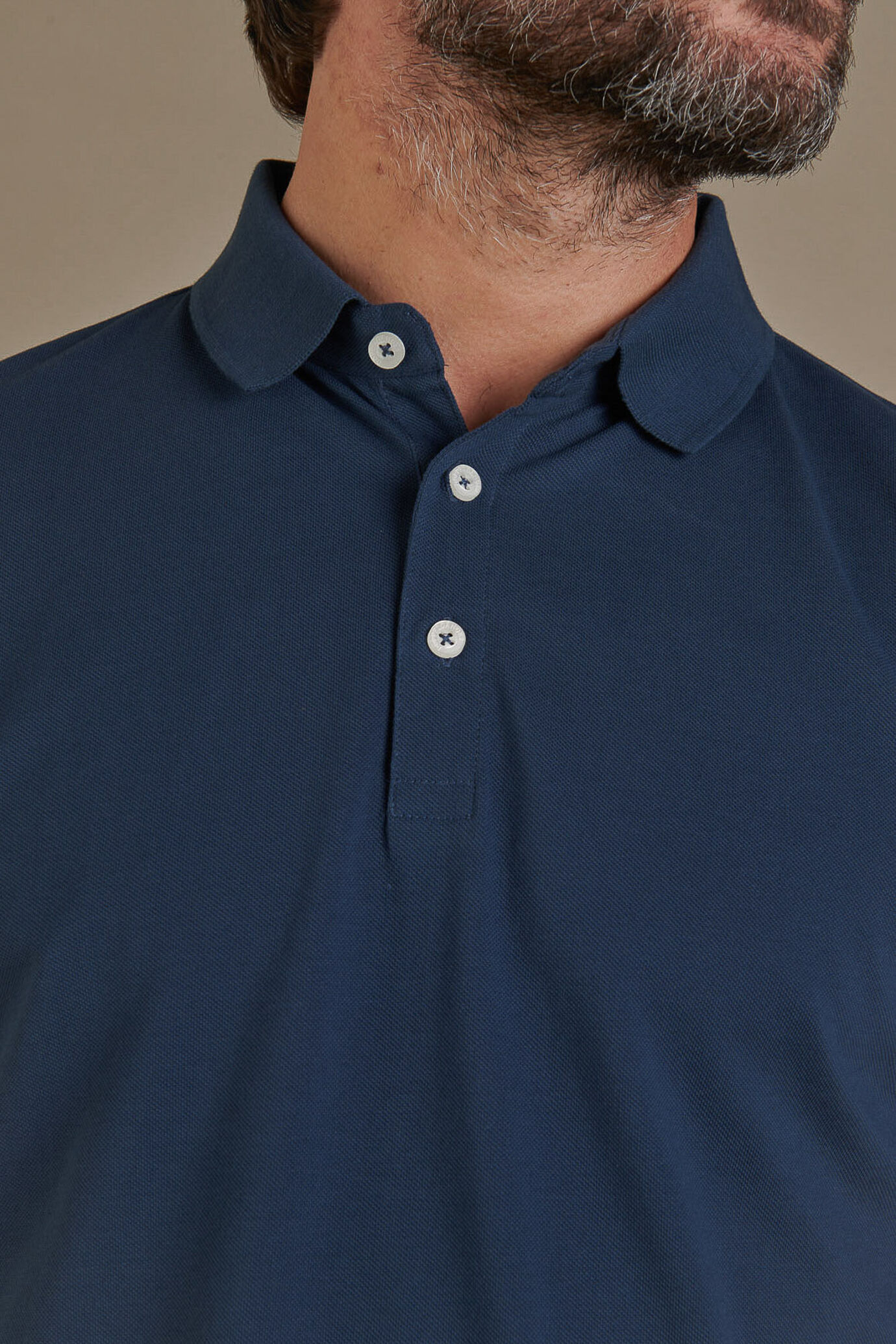 Polo manica corta uomo in puro cotone piquet image number 2