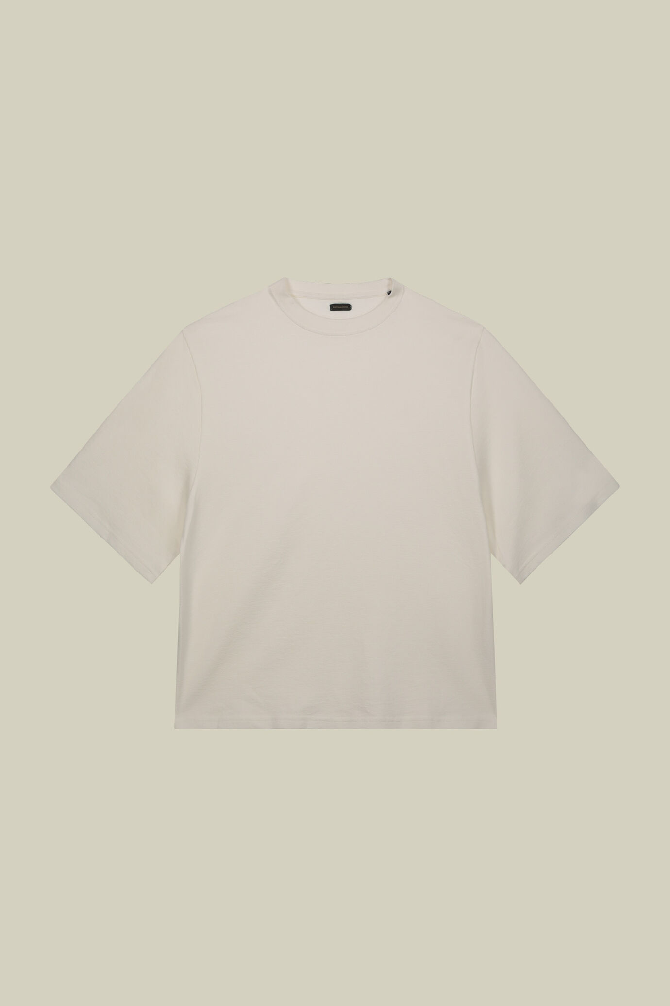 Women's oversized half-sleeve crew-neck jersey T-shirt