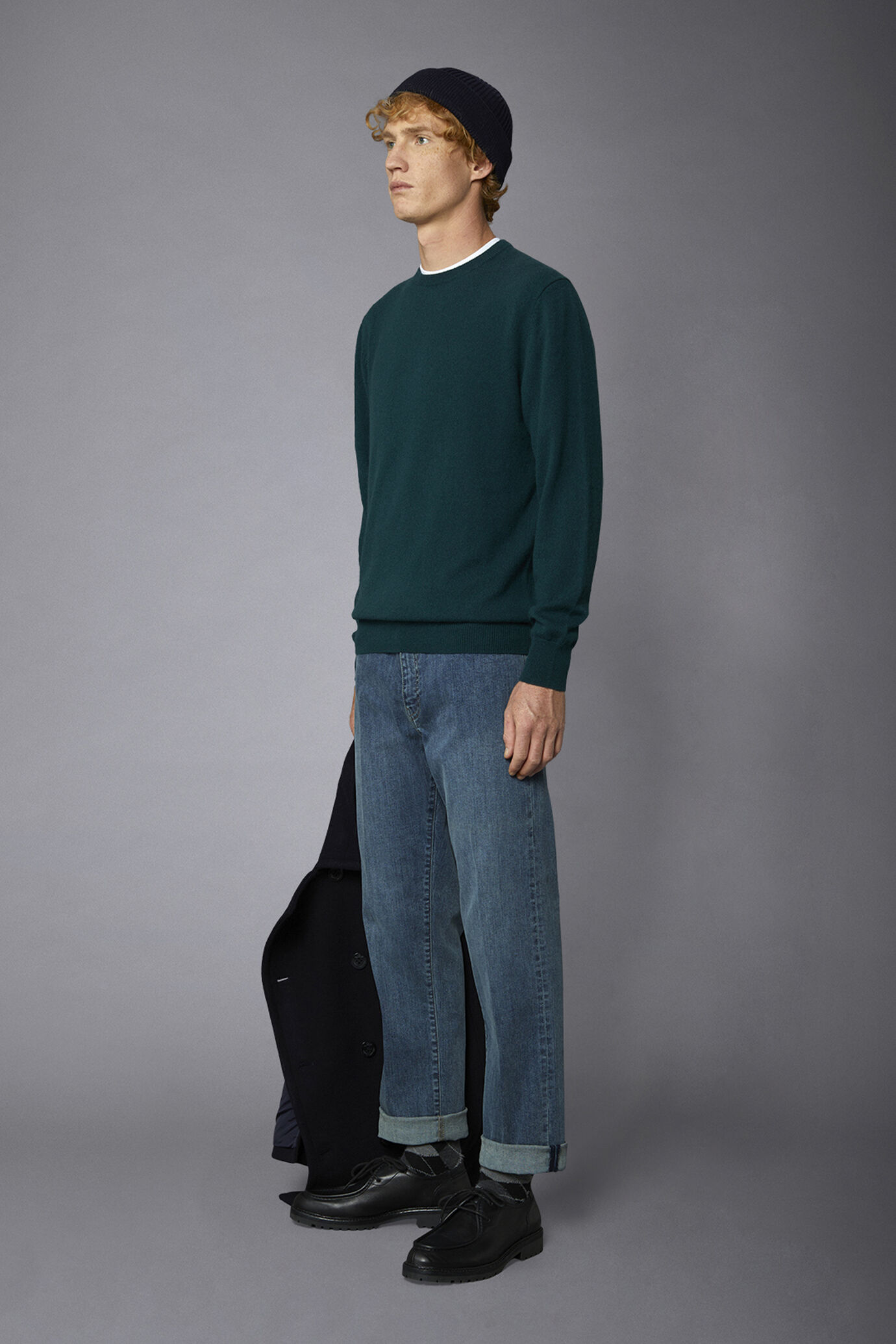 Jeans uomo 5 tasche tessuto denim regular fit image number 1