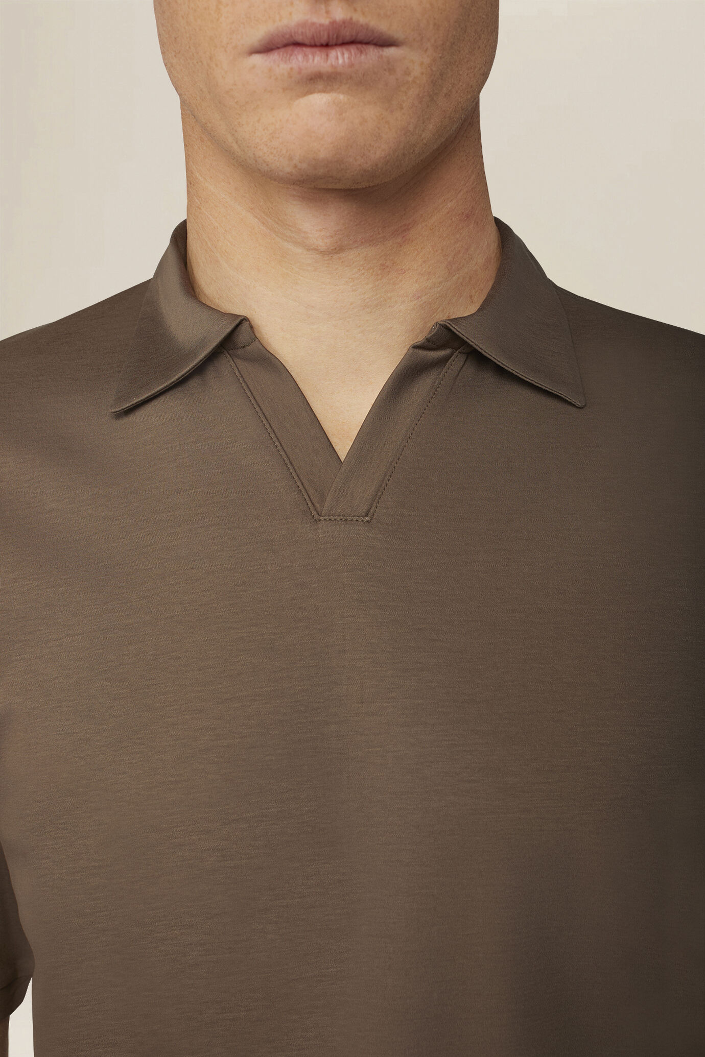 Men's polo shirt with Derby collar in 100% cotton, regular fit image number 2