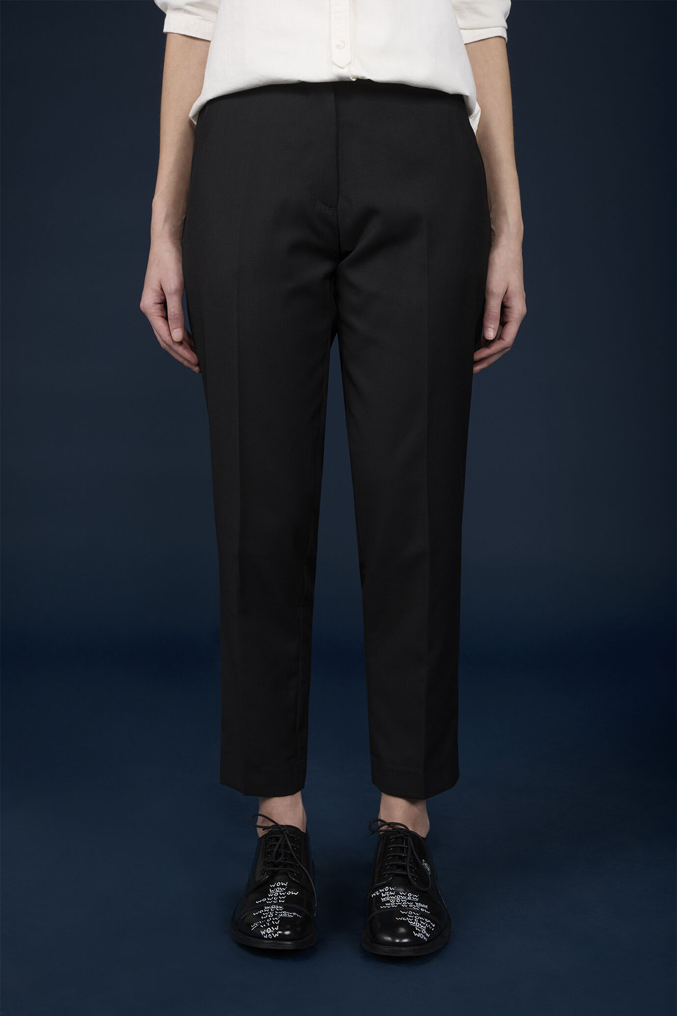 Pantalone chino classico donna regular fit