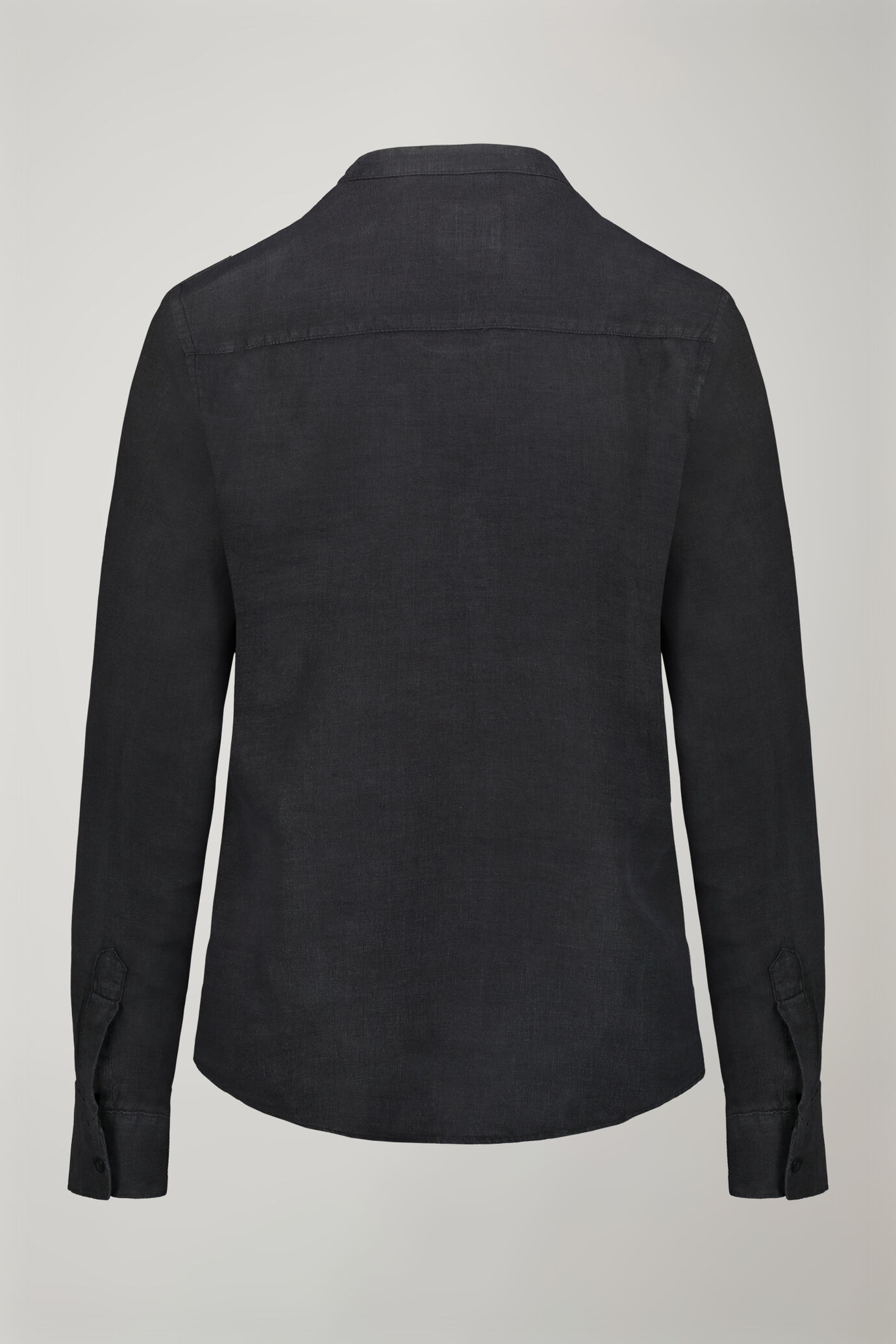 Camicia donna con collo coreano 100% lino image number 5