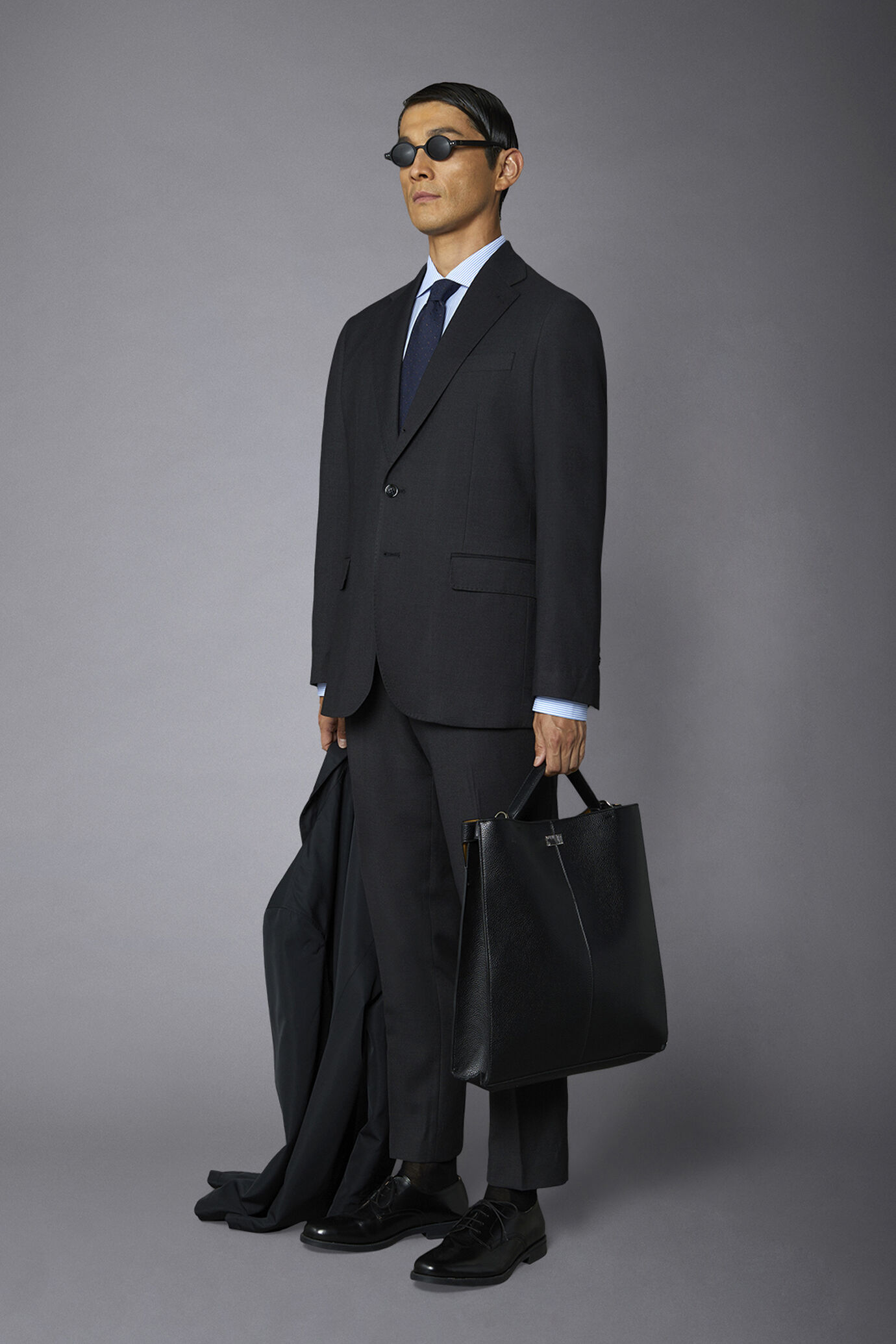Abito monopetto uomo regular fit tessuto occhio di pernice image number 1