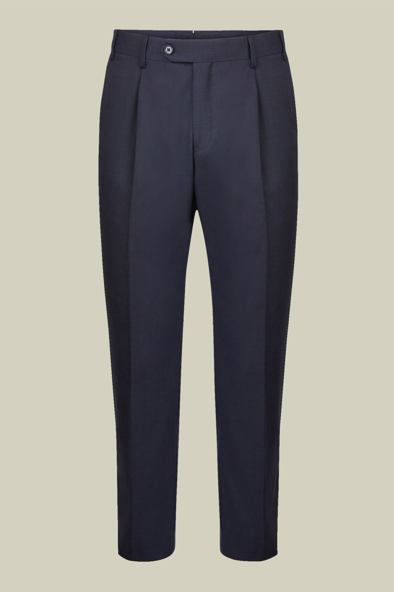 Men's regular fit single-breasted suit in a wool blend fabric image number 2