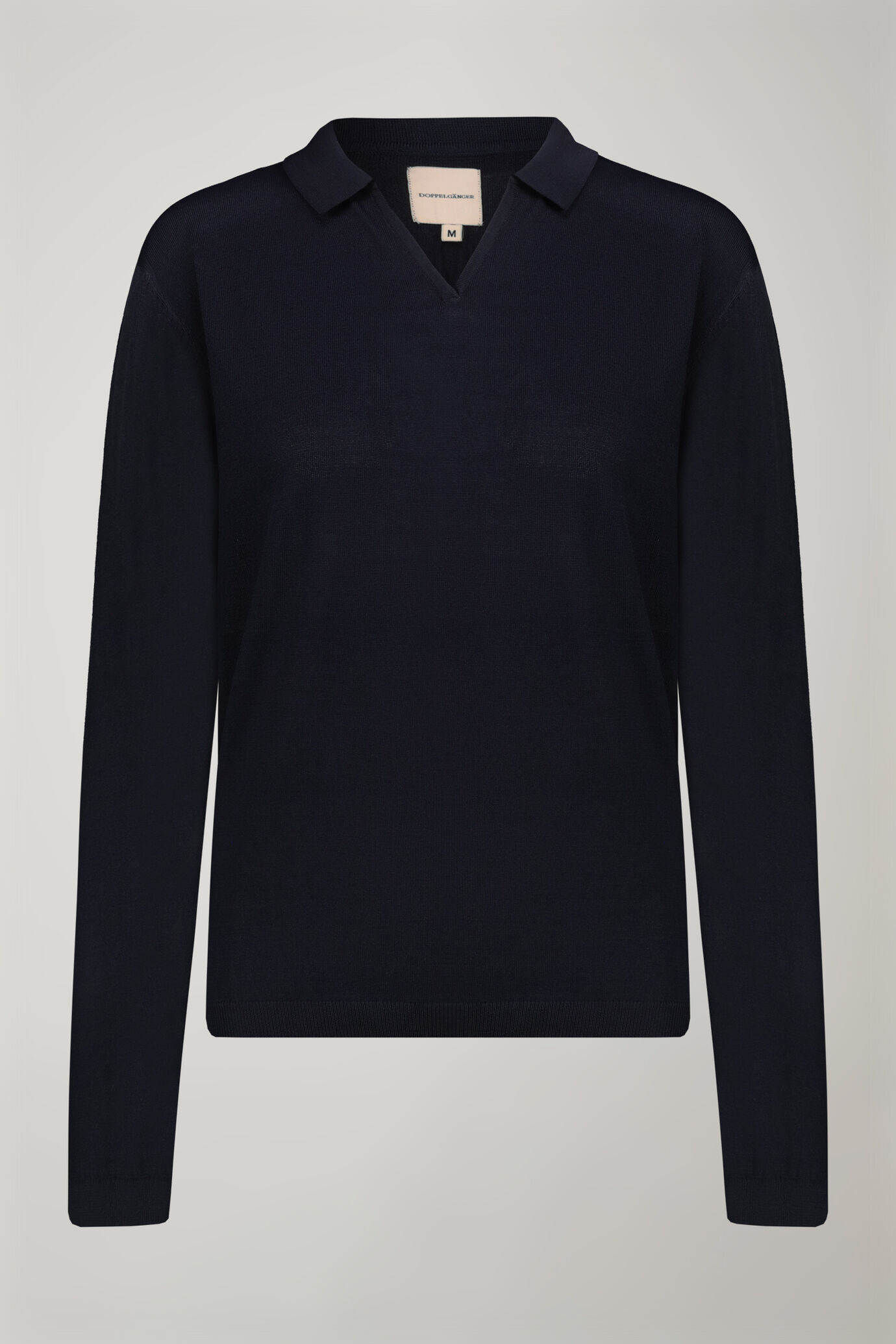 Polo donna in maglia con manica lunga image number 4