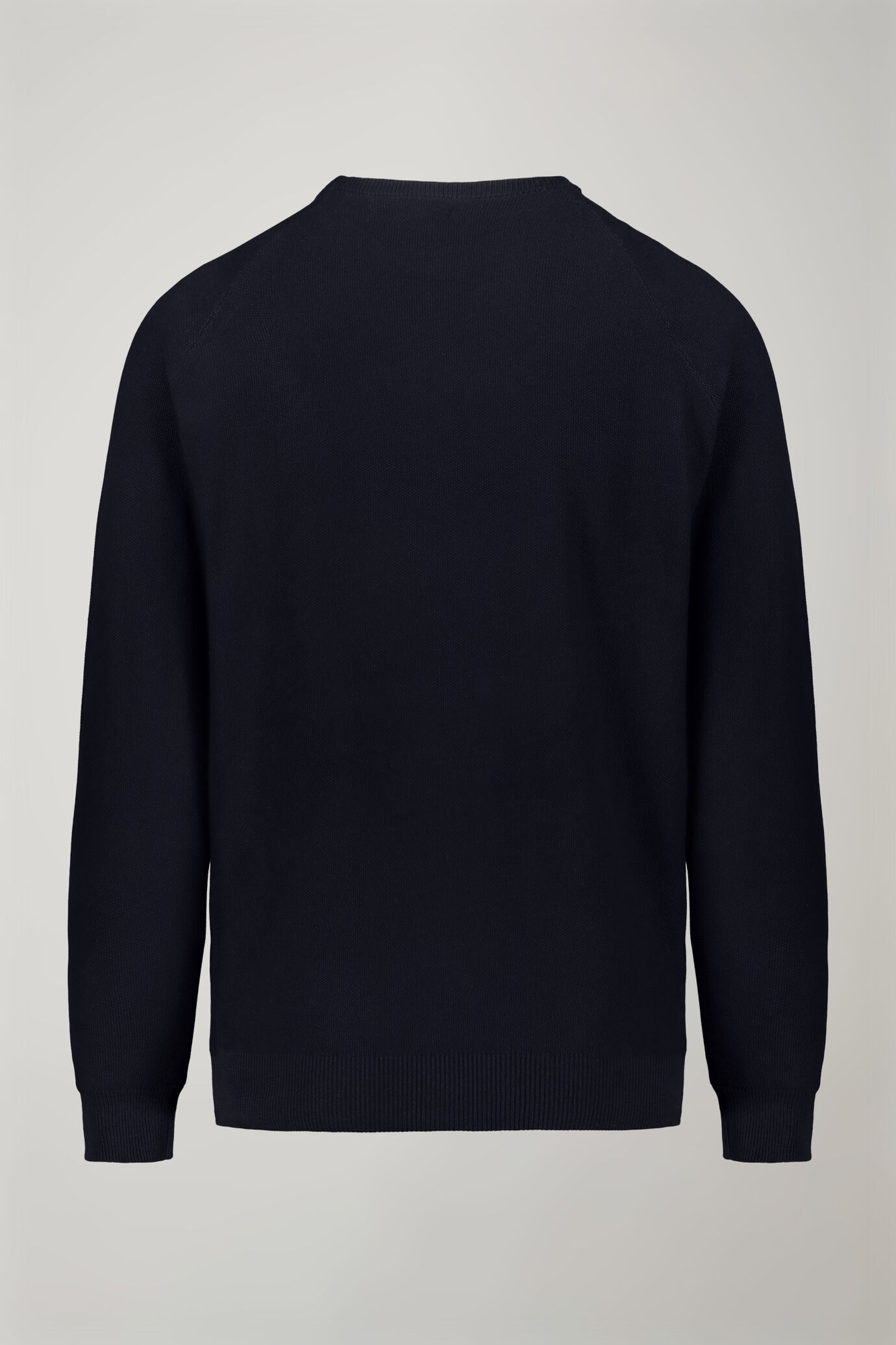 Men's Round neck raglan sweater 100% cotton regular fit image number 5