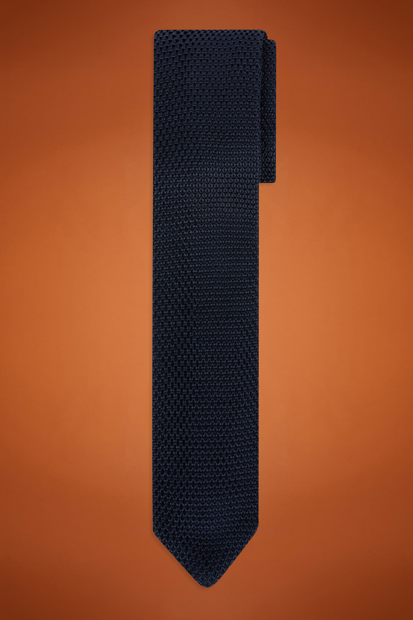 Cravatta uomo in maglia tinta unita image number 0