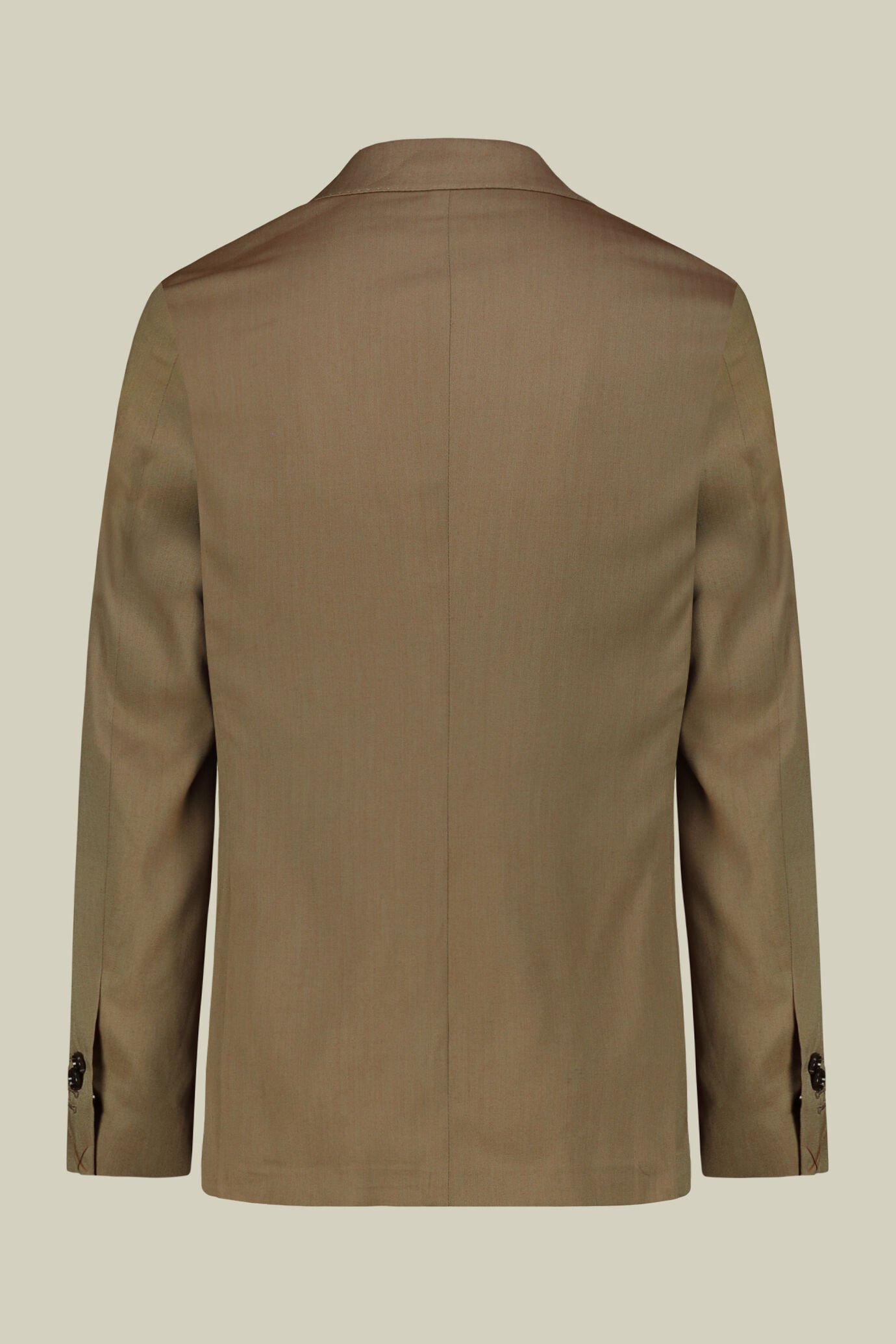 Single-breasted men's suit with single-pleat trousers in iridescent effect herringbone design fabric image number 5