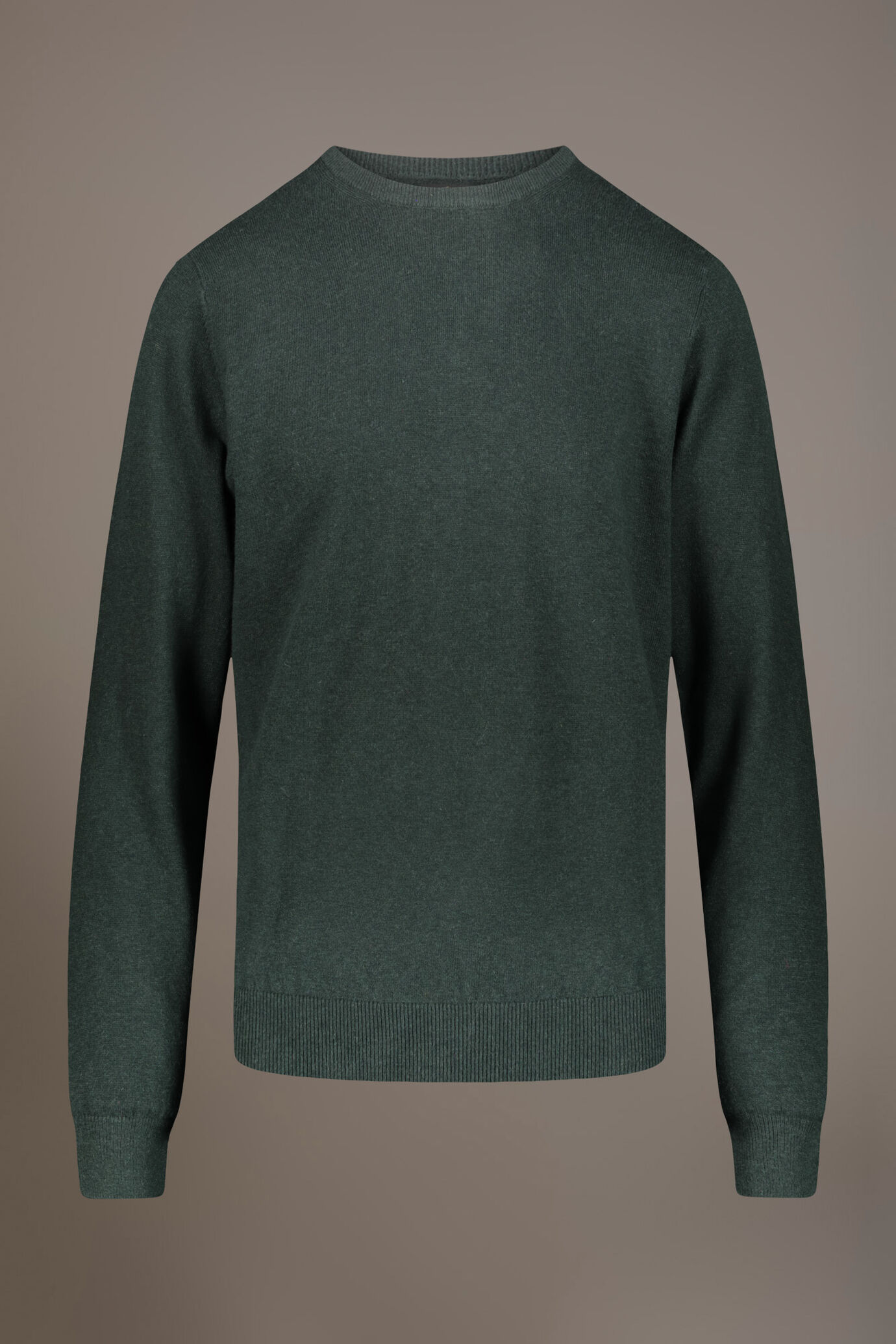 Wool blend round neck sweater image number 4