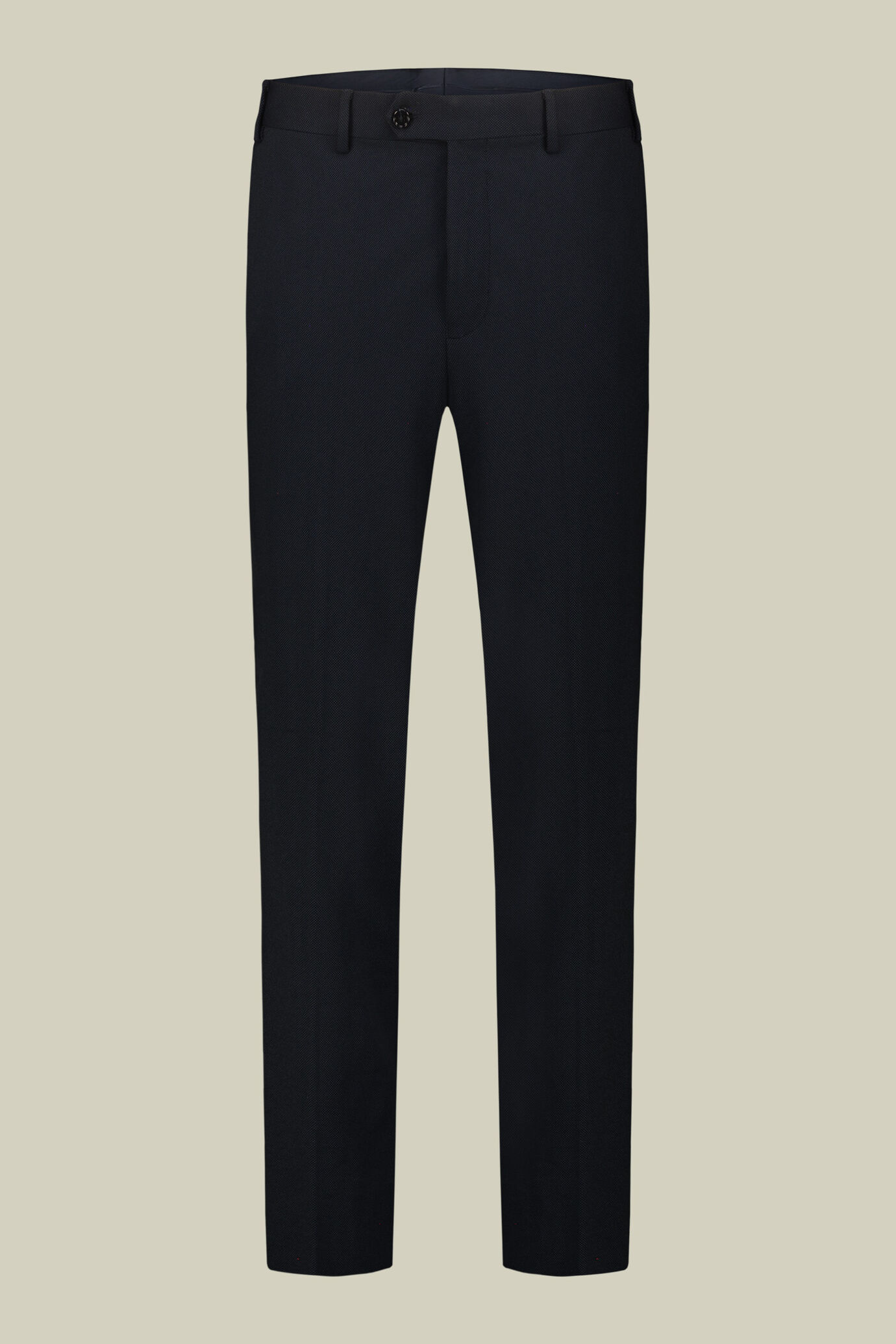 Abito uomo monopetto con tessuto jersey e disegno occhio di pernice regular fit image number 6