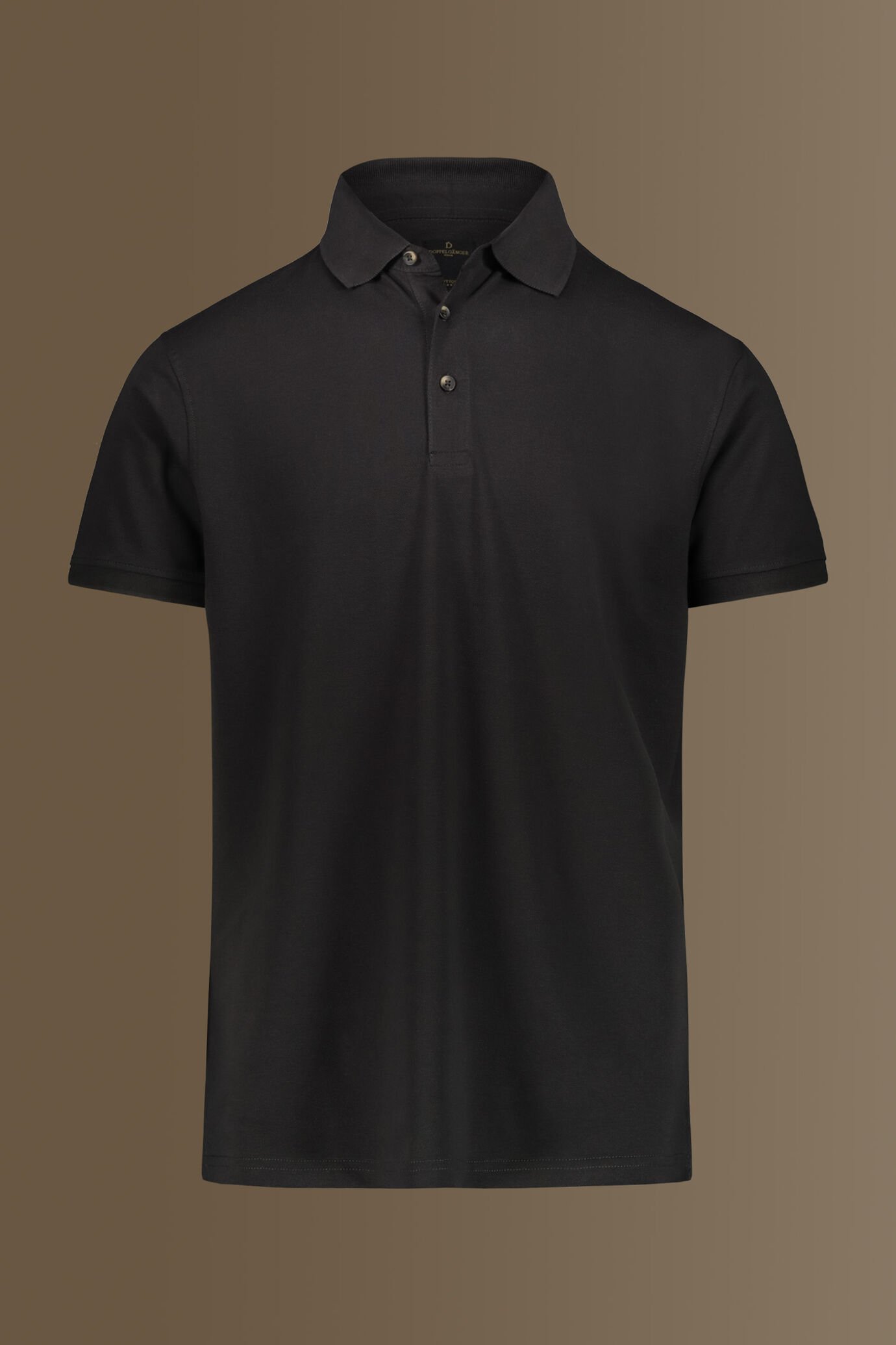 Polo manica corta uomo 100% cotone piquet tinta unita image number 3